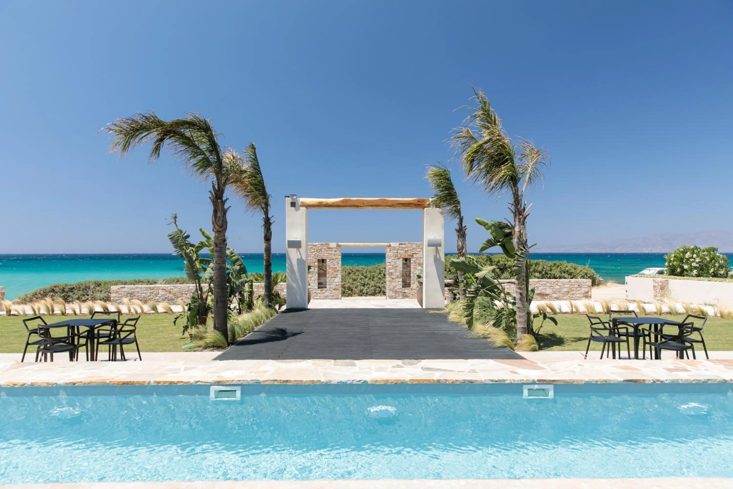 Swimming pool in Eden Beachfront Residences & Suites
