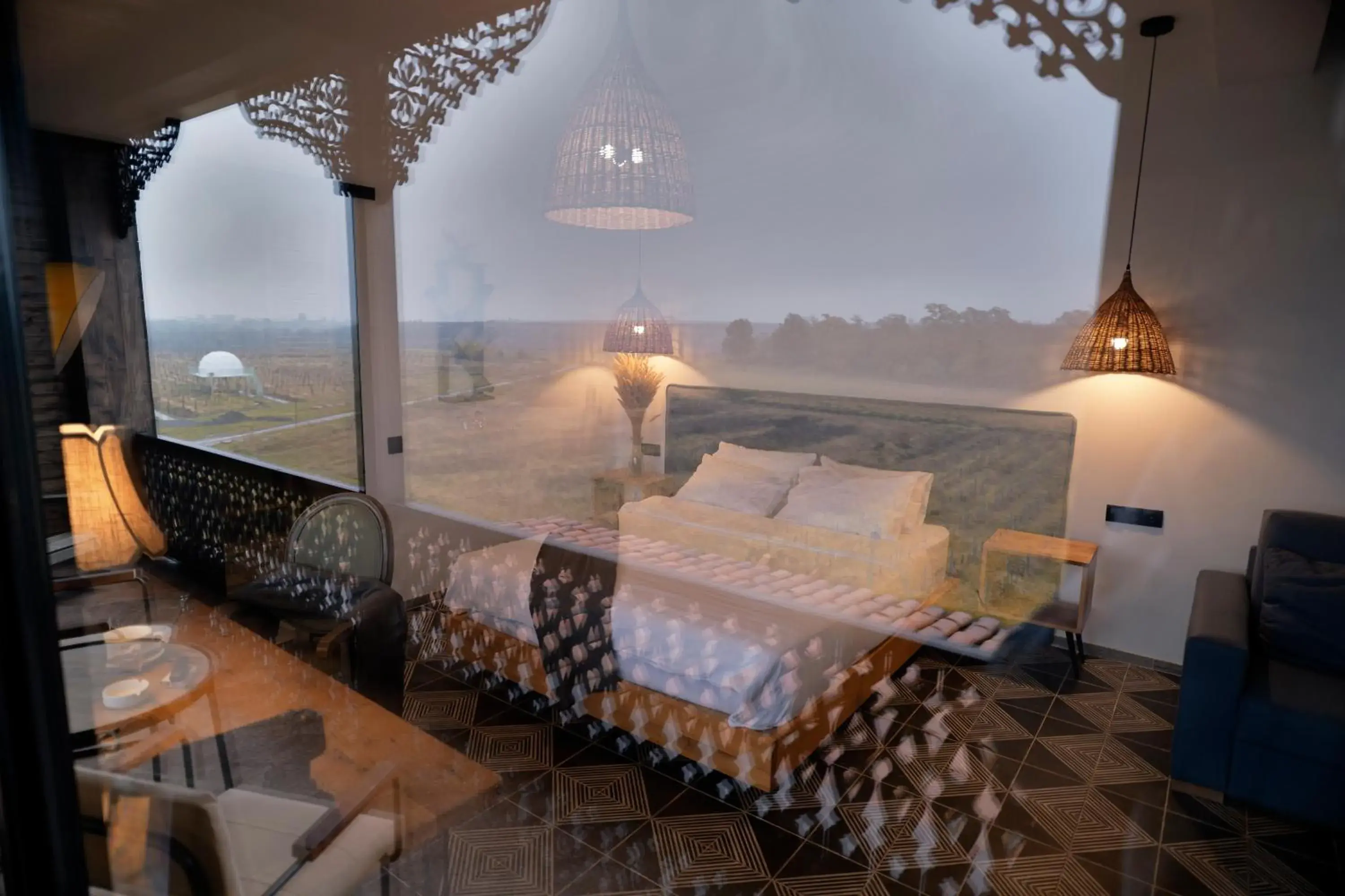 King Room with Mountain View in Chateau Vartsikhe King Room with Mountain View in Chateau Vartsikhe