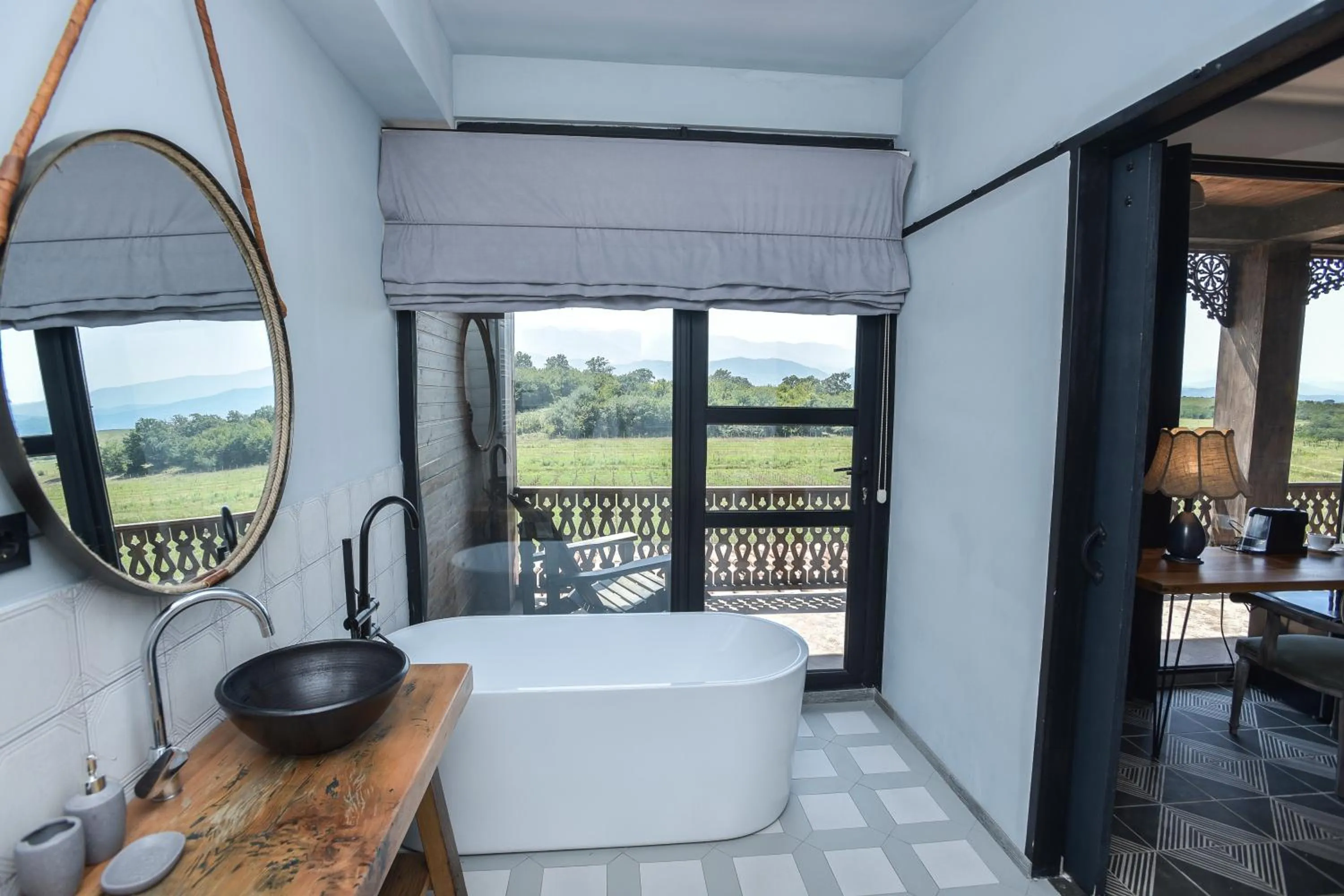 Bathroom in Chateau Vartsikhe