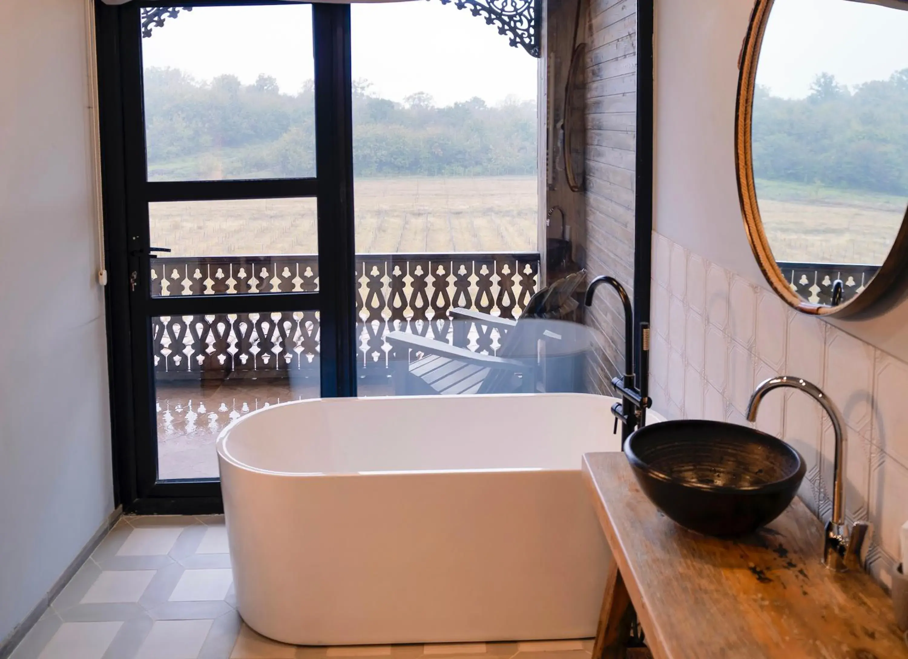 King Room with Mountain View in Chateau Vartsikhe King Room with Mountain View in Chateau Vartsikhe