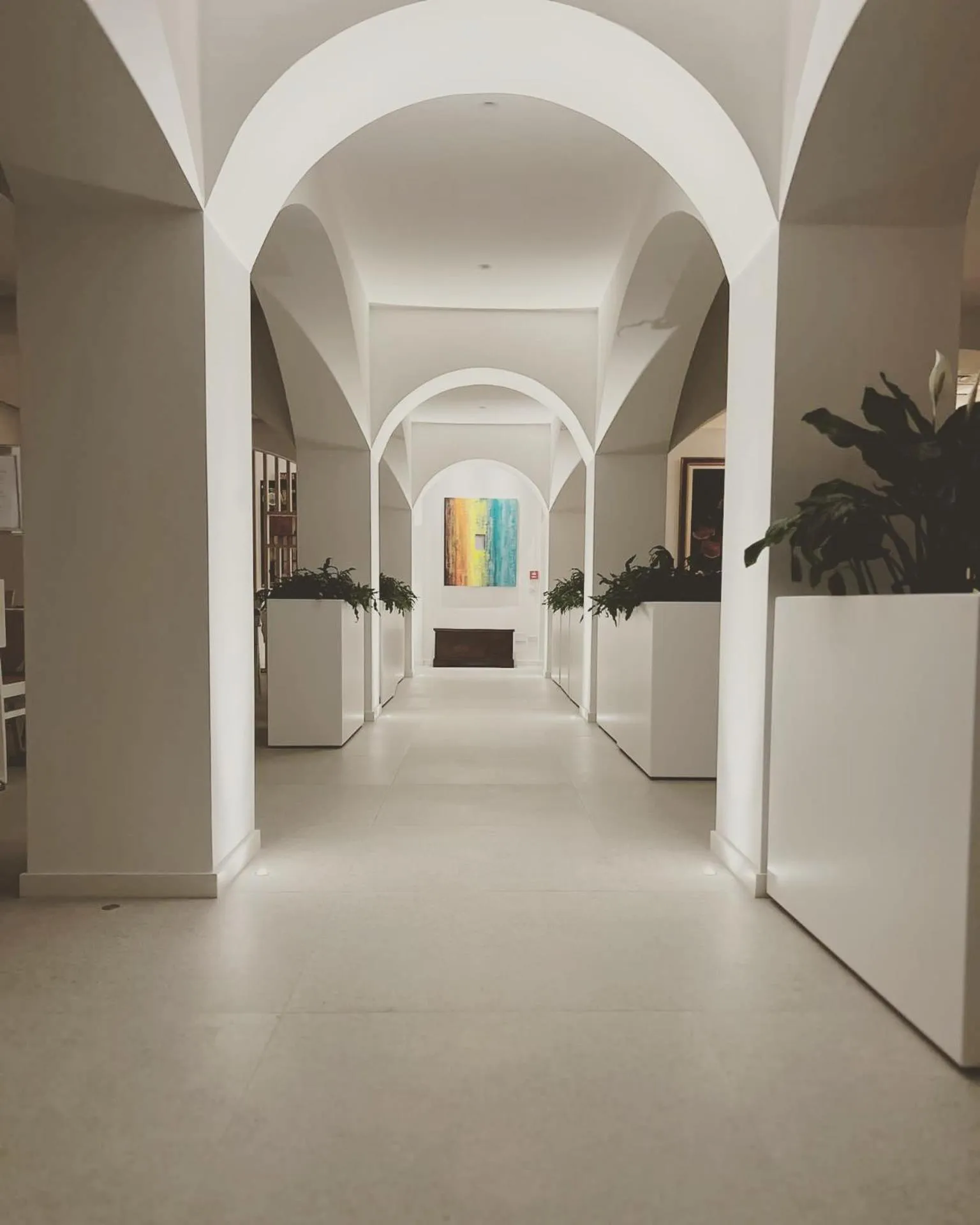 Inner courtyard view in Hotel La Torre