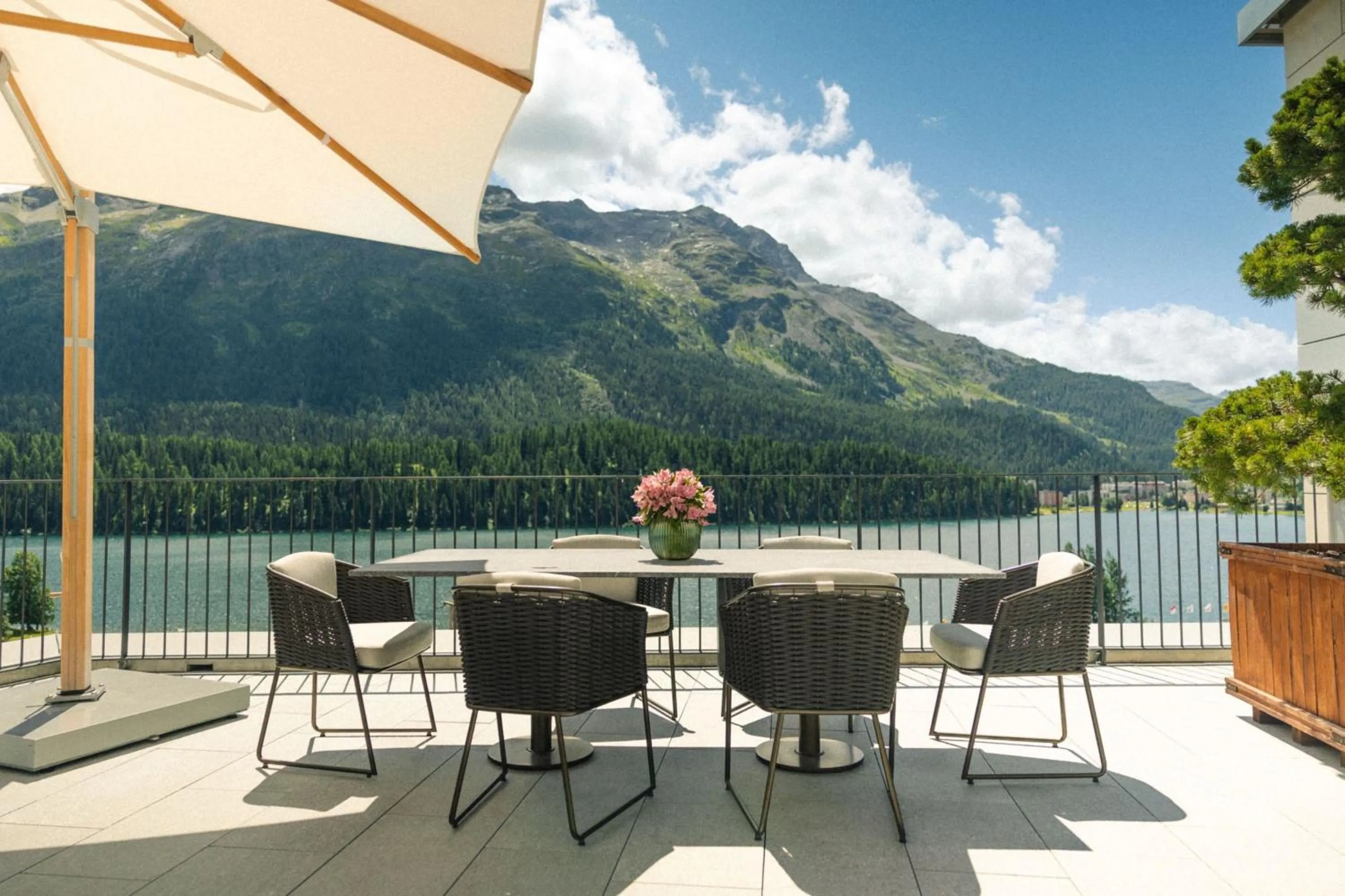 Balcony/Terrace in Hotel GRACE LA MARGNA ST MORITZ