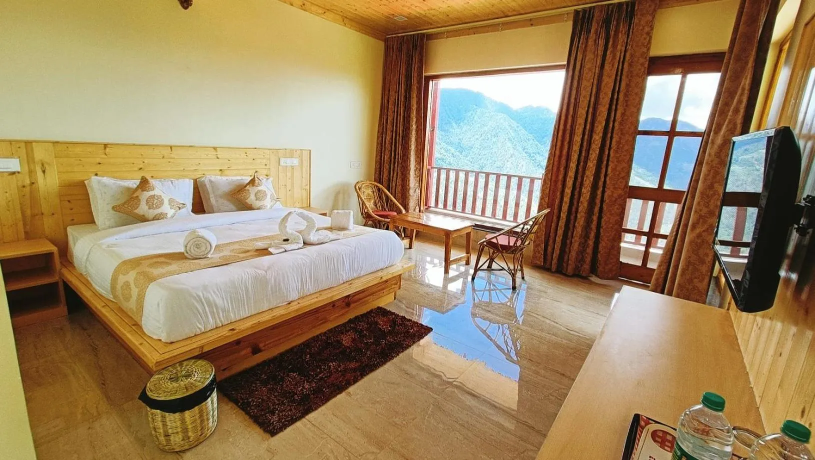 View (from property/room), Bed in The Vintage Hill Village - Himalayan Boutique Resort