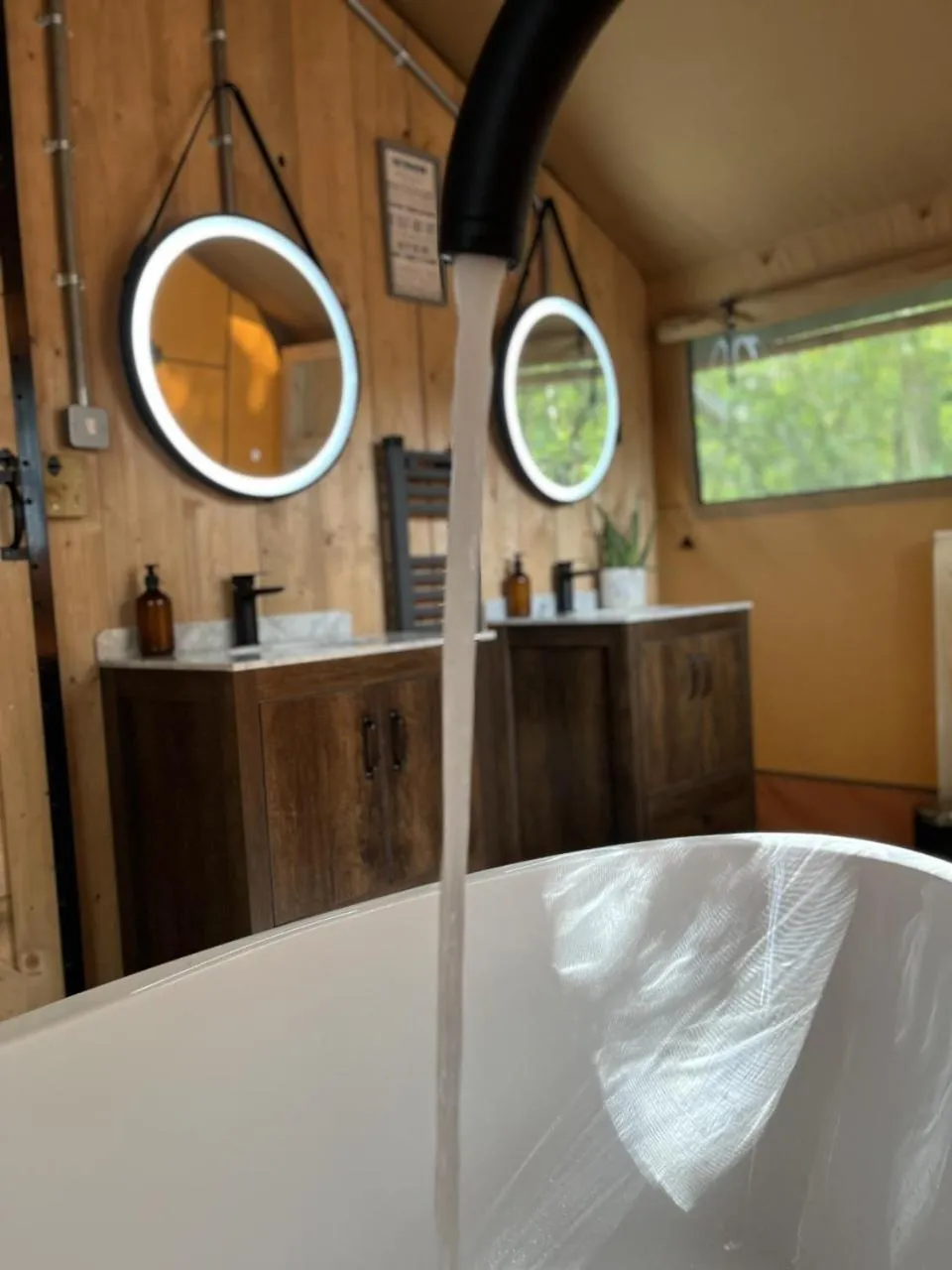 Bathroom in Robin Hood Safari Tent