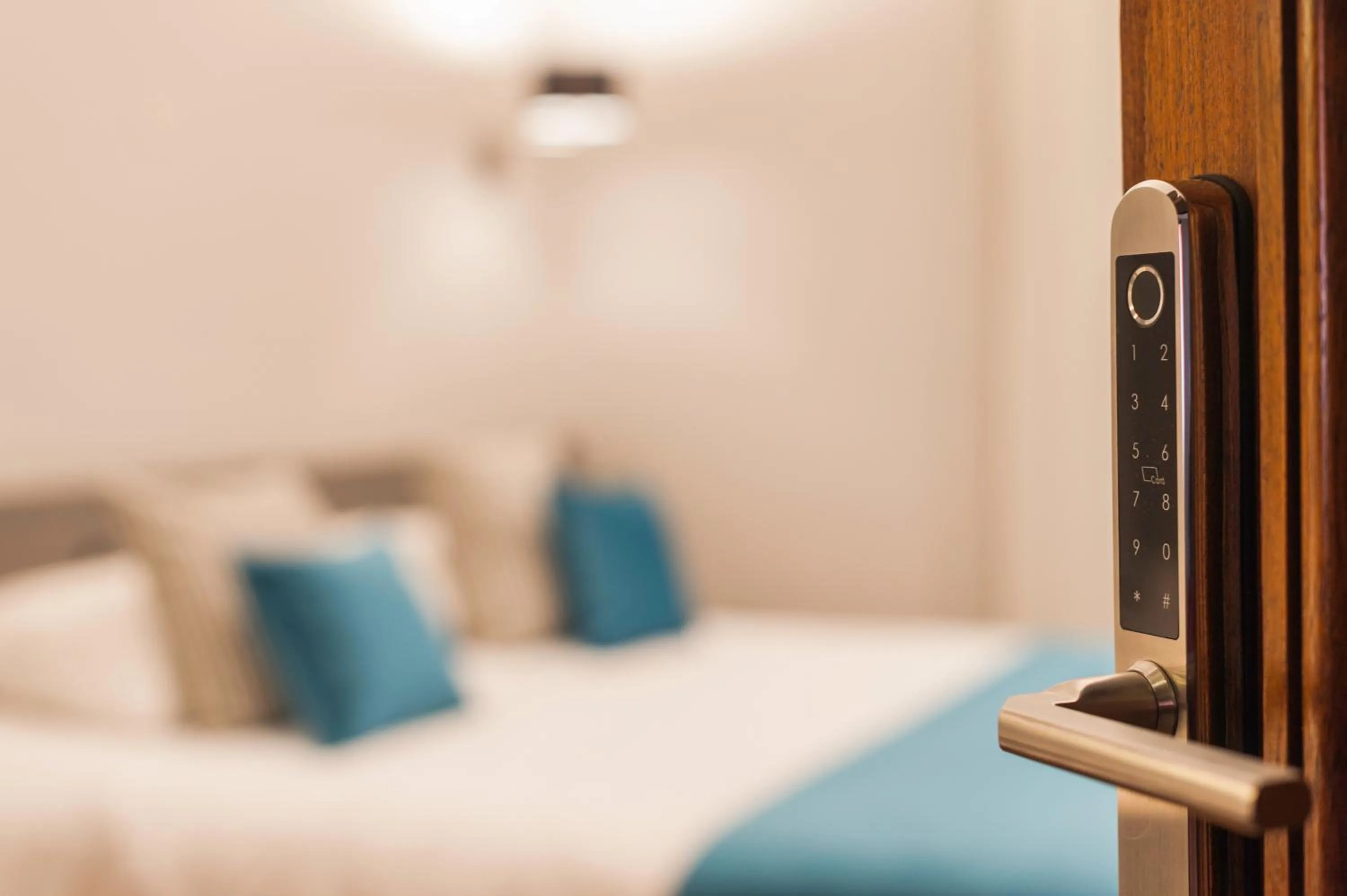 Bedroom, Bed in Sarmiento Flats