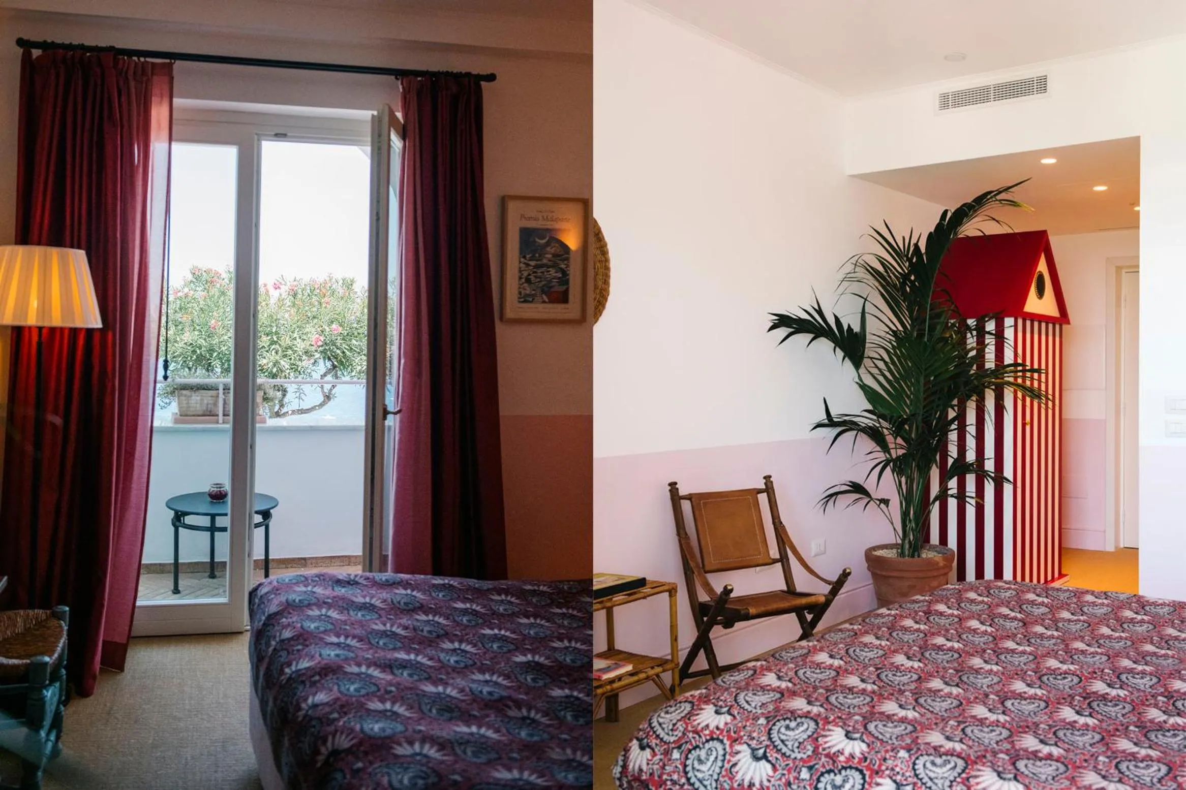 Balcony/Terrace, Bed in Il Capri Hotel