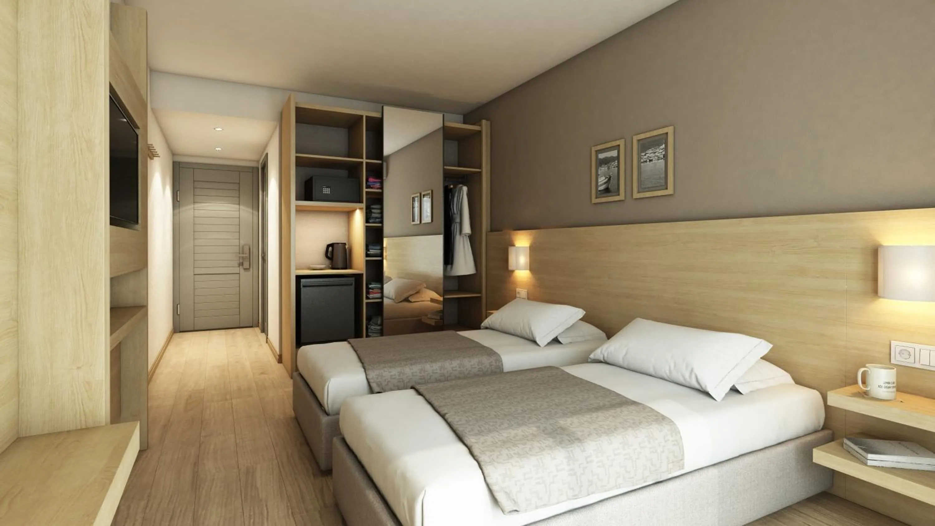 Bed in Fortuna Beach Hotel