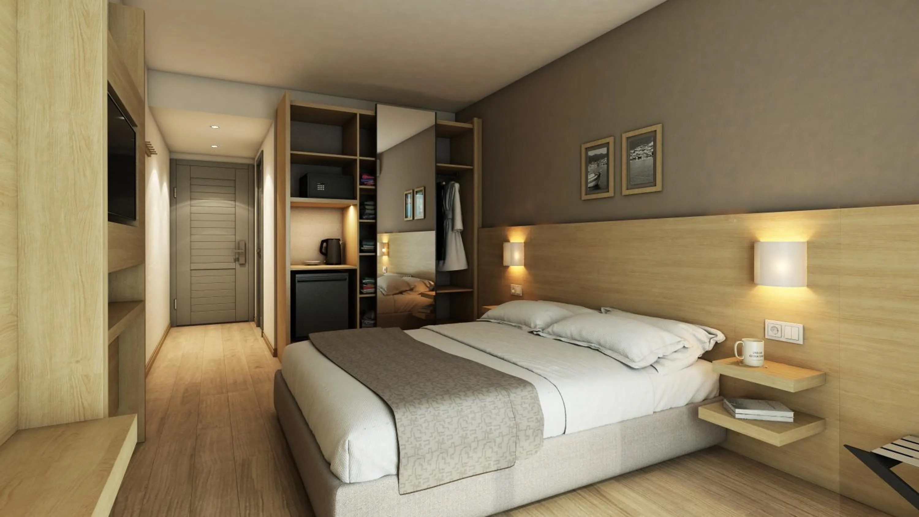 Bed in Fortuna Beach Hotel