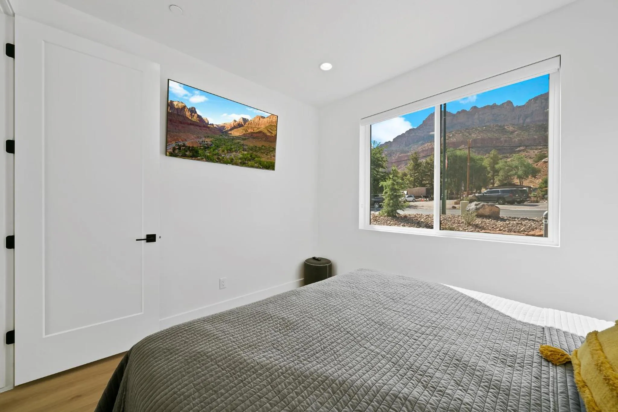 Bed in The Bungalows at Zion