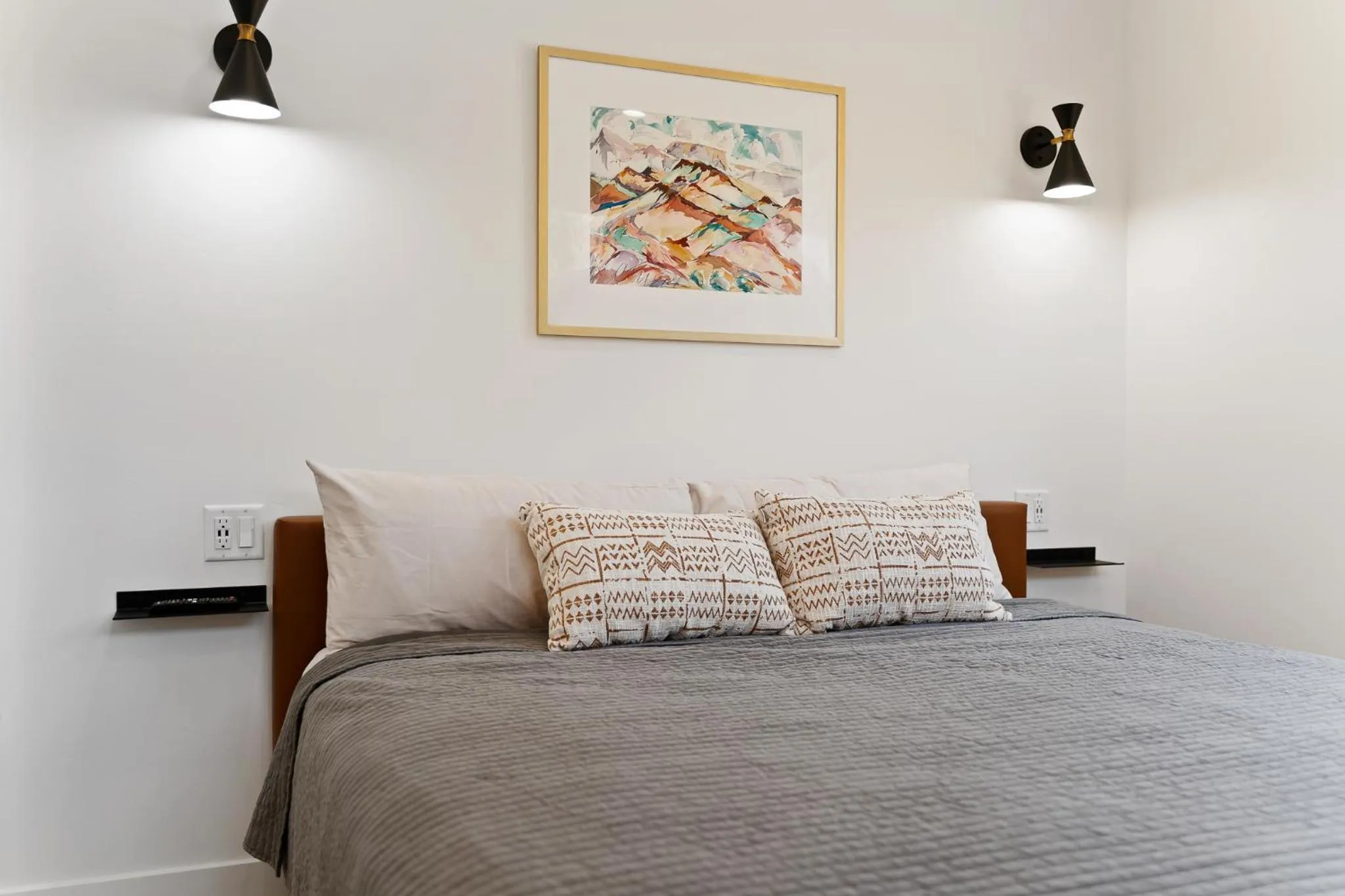 Bed in The Bungalows at Zion