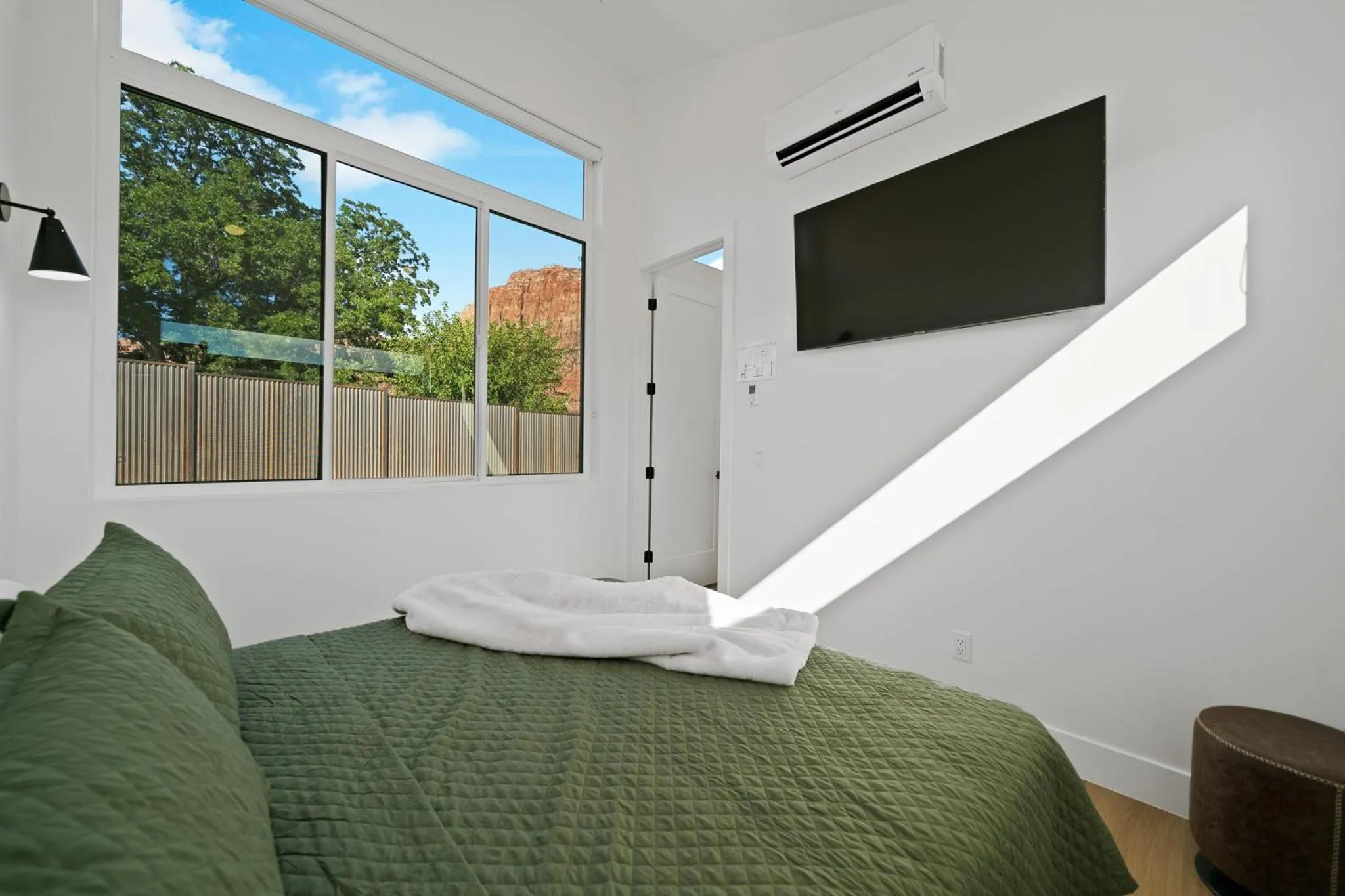 Bed in The Bungalows at Zion