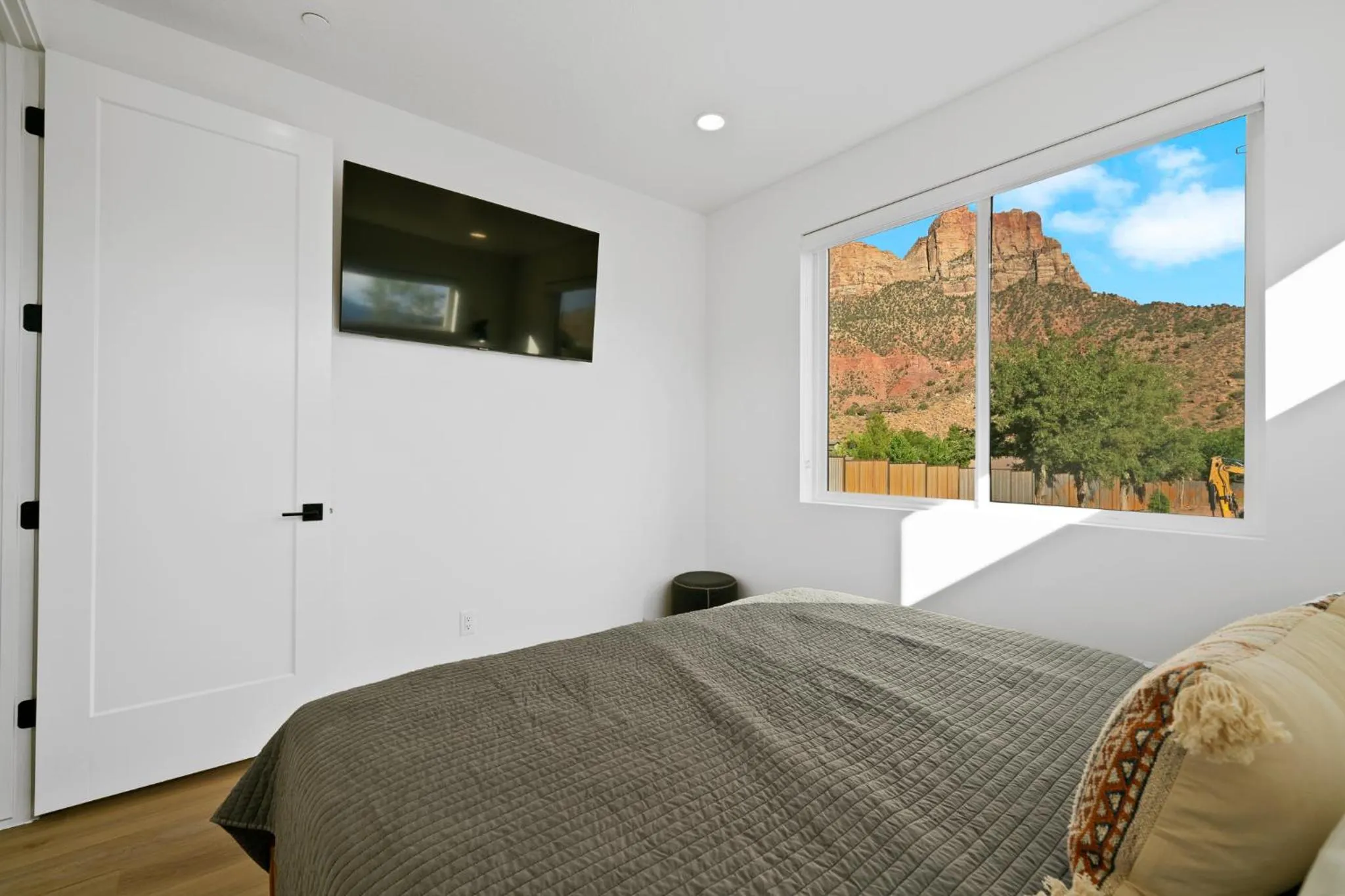 Bed in The Bungalows at Zion