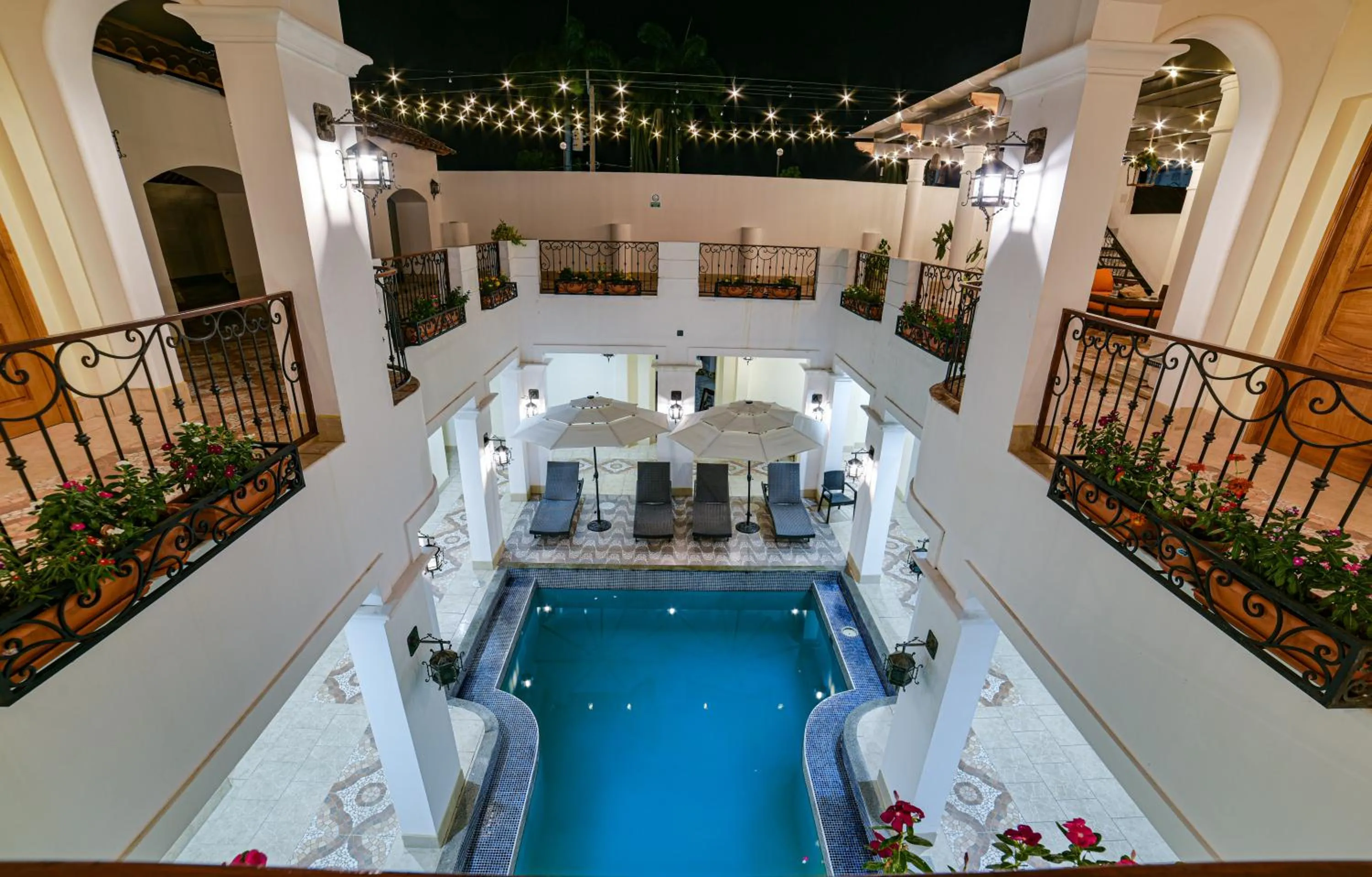 Pool view in GRAN HOTEL VICTORIA