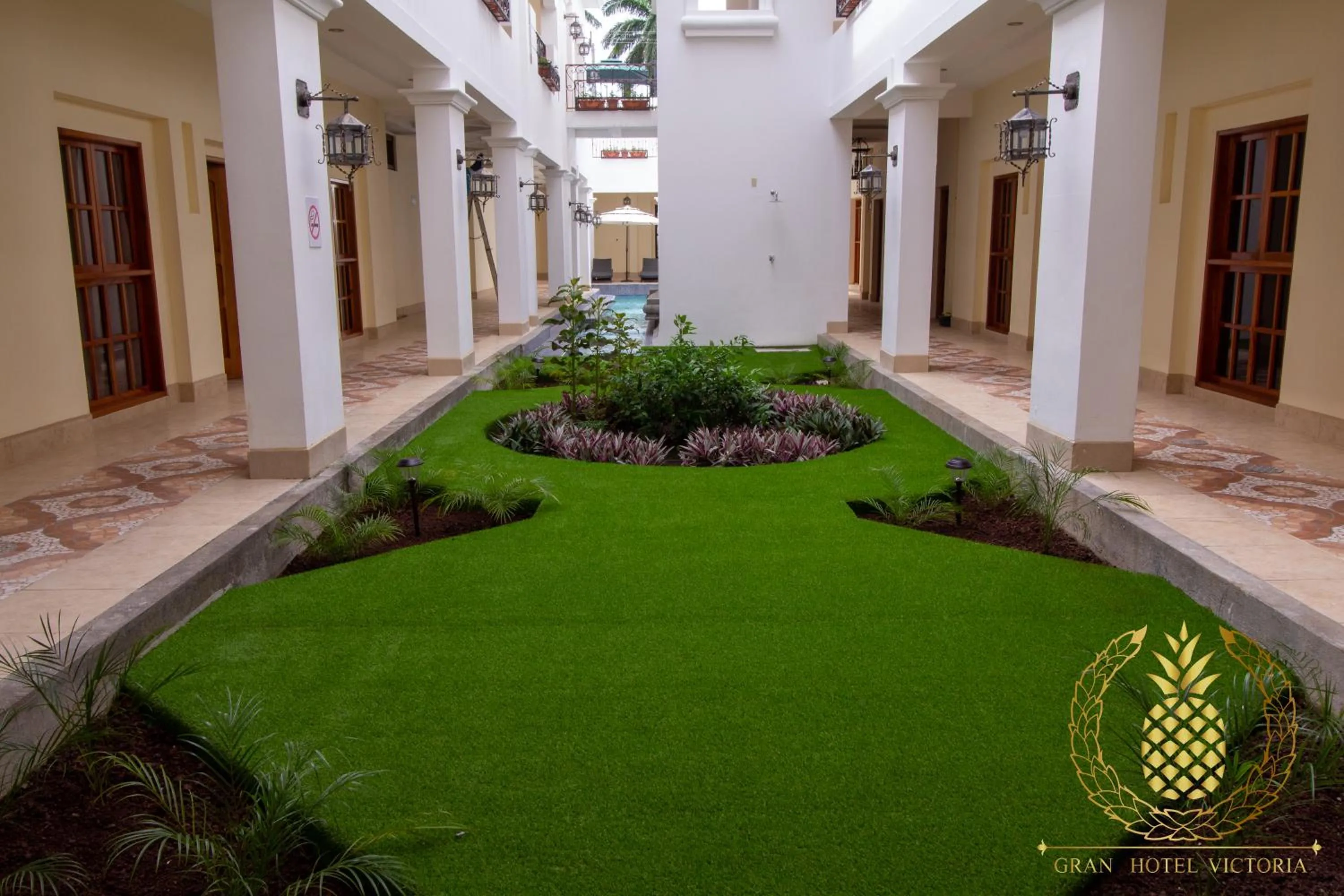 Garden view in GRAN HOTEL VICTORIA
