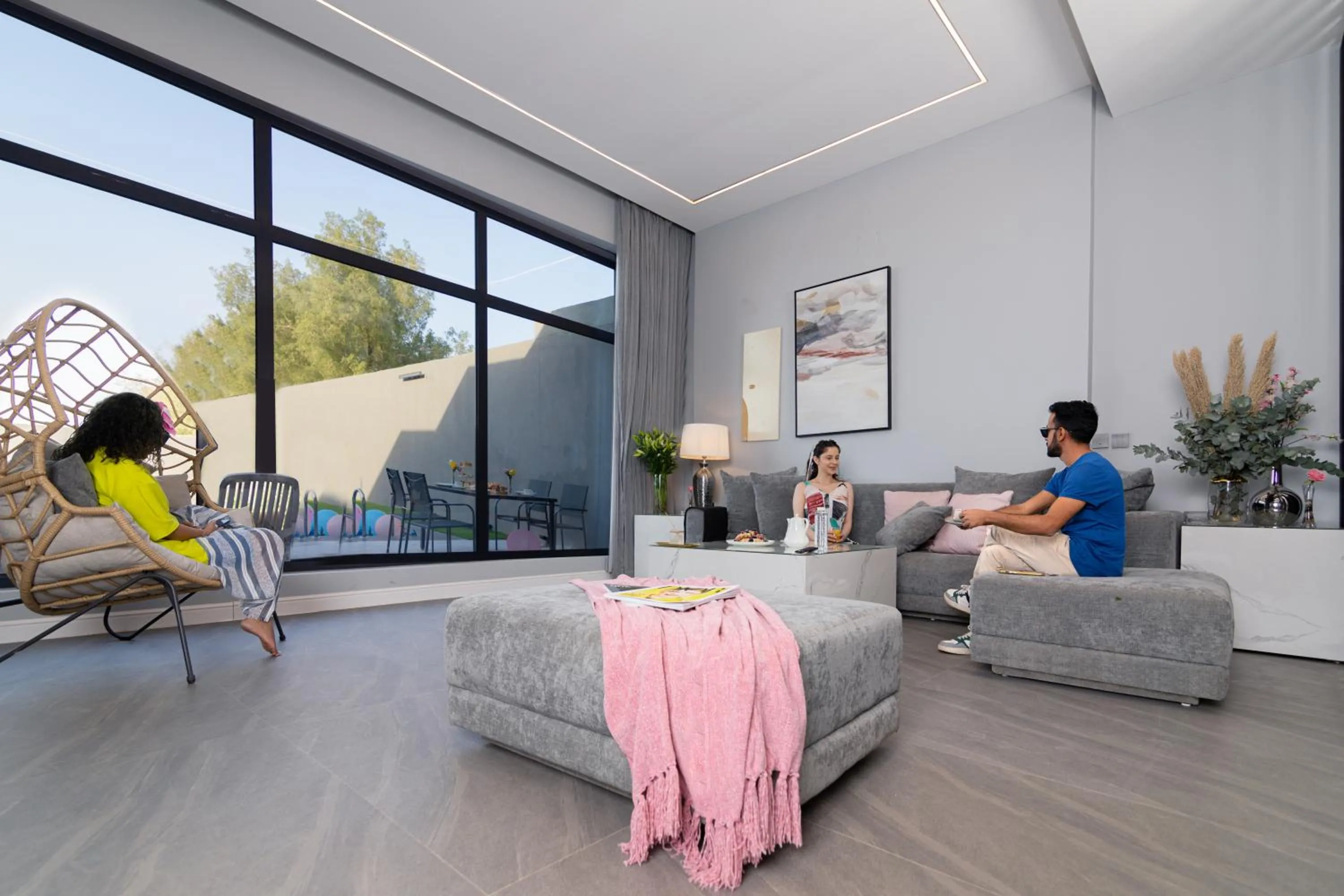 Living room in Riyadh View Resort منتجع و شاليهات الرياض فيو