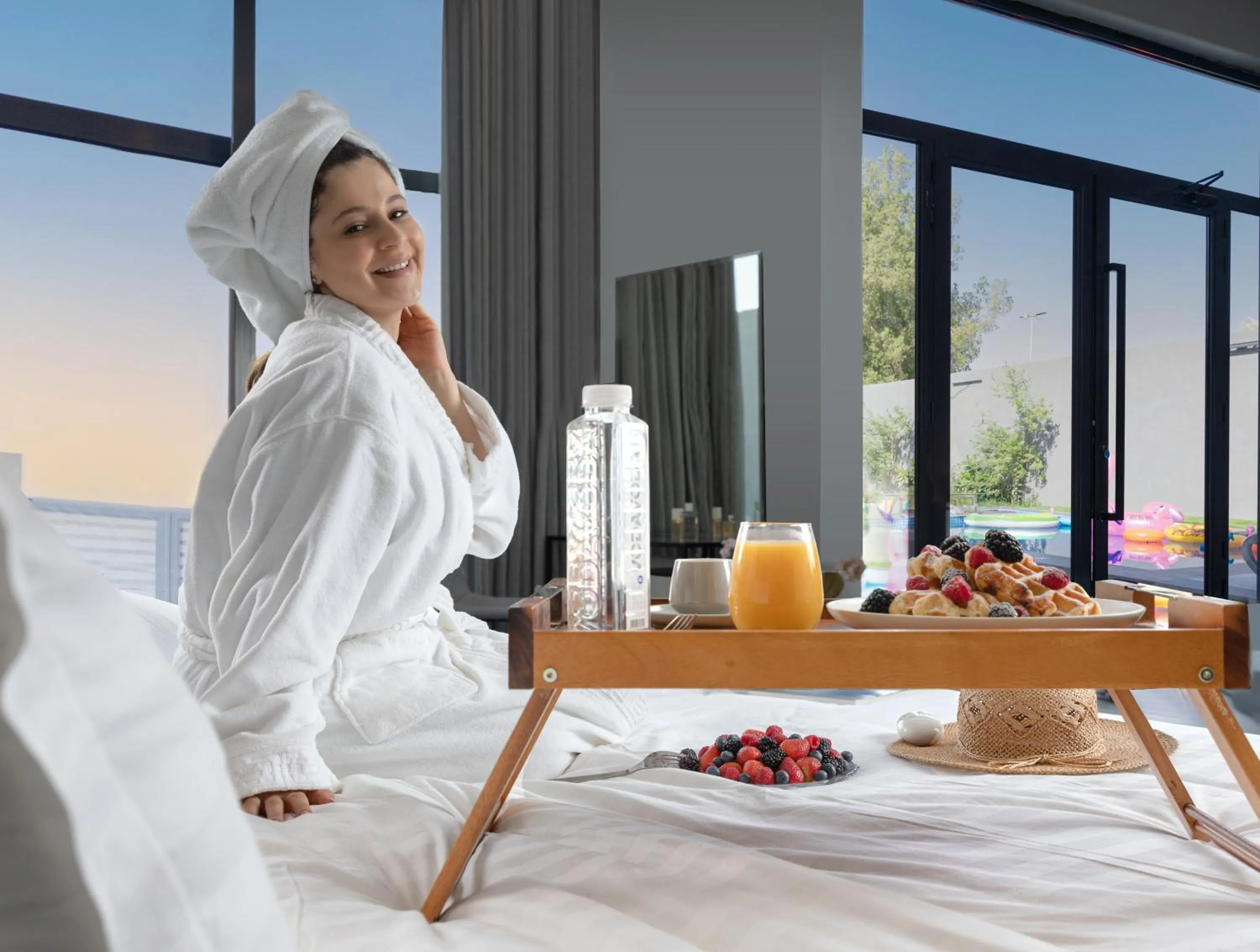 Breakfast in Riyadh View Resort منتجع و شاليهات الرياض فيو