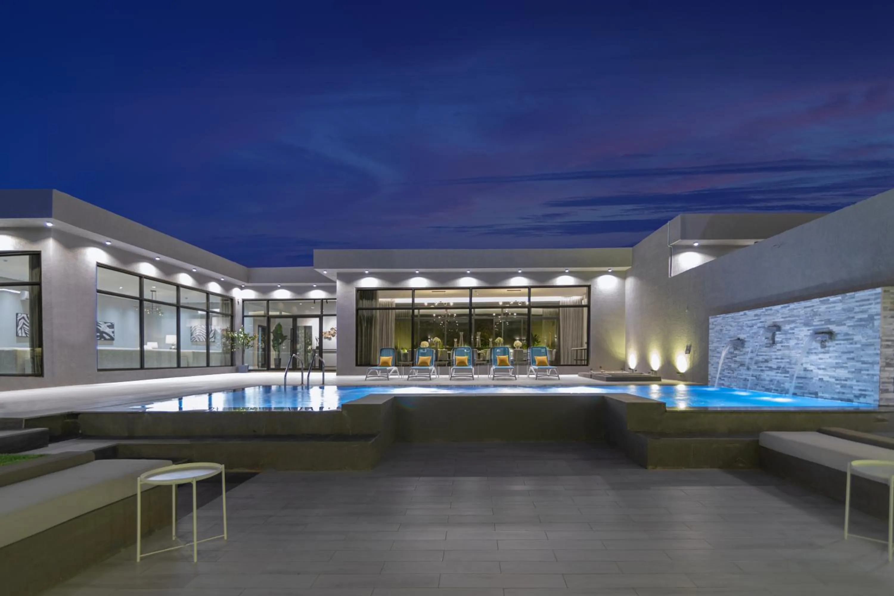 Swimming pool in Riyadh View Resort منتجع و شاليهات الرياض فيو