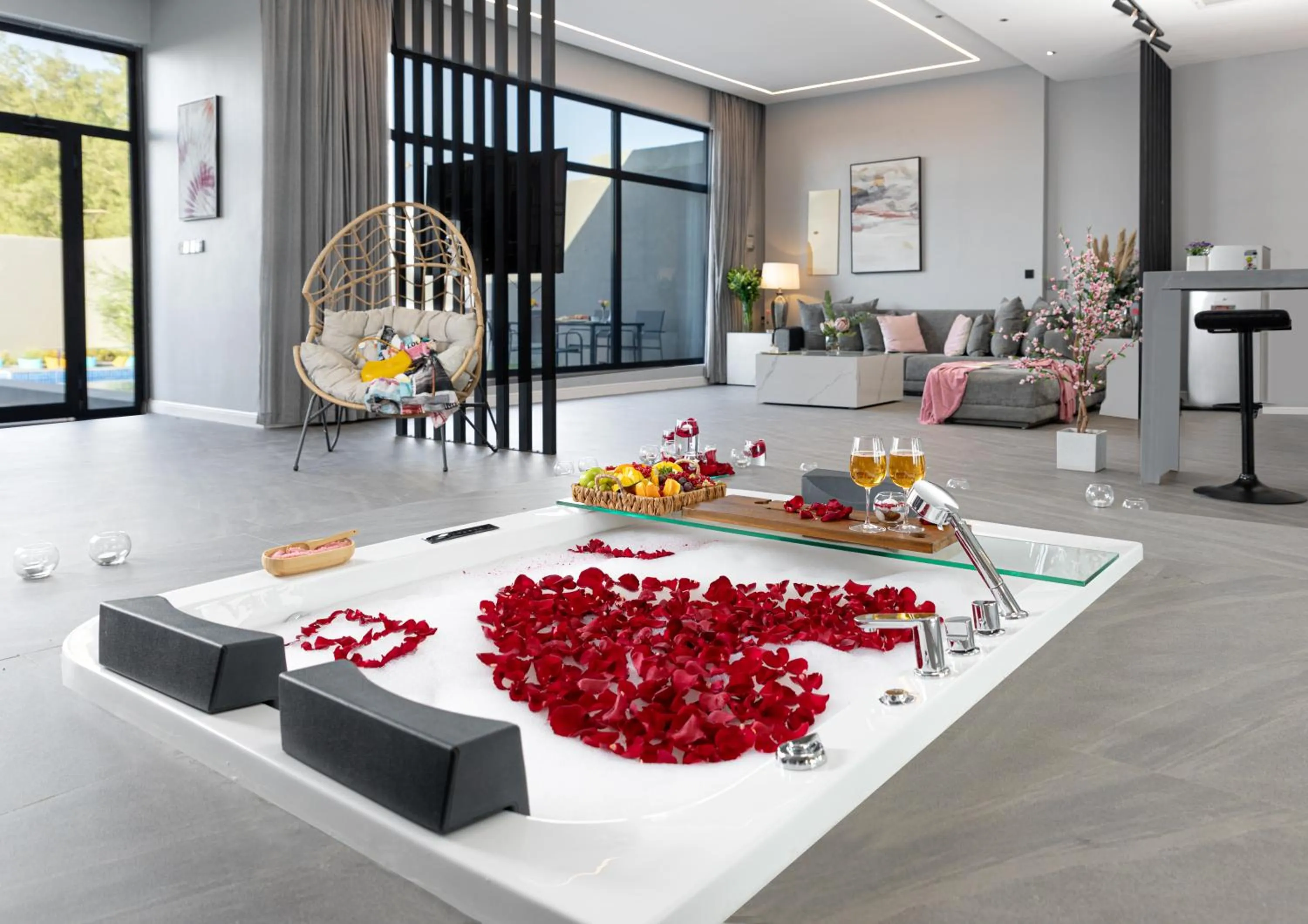 Swimming pool in Riyadh View Resort منتجع و شاليهات الرياض فيو