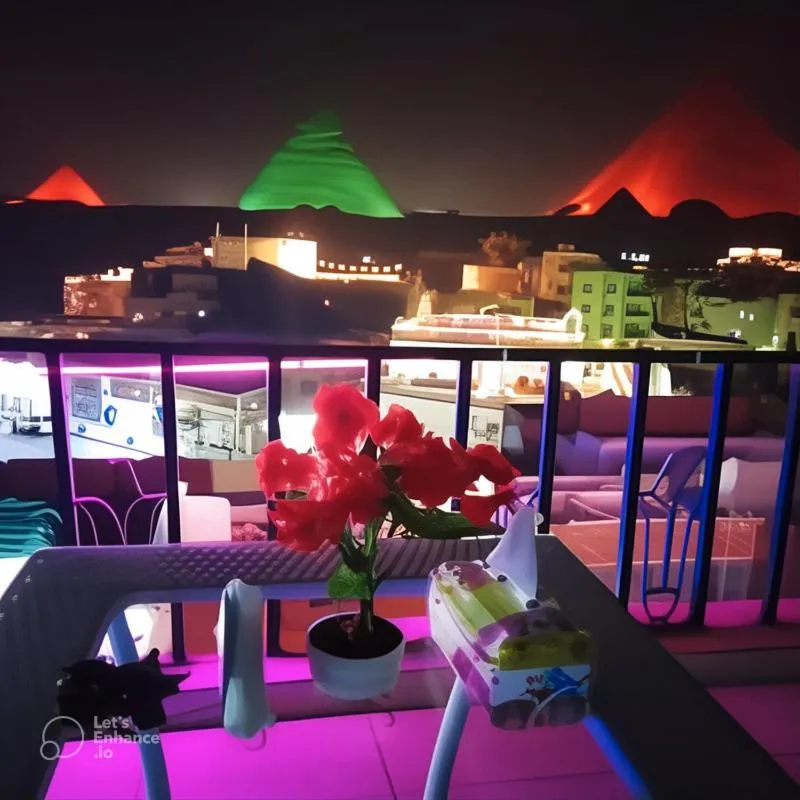 Patio in Golden Pyramids Inn