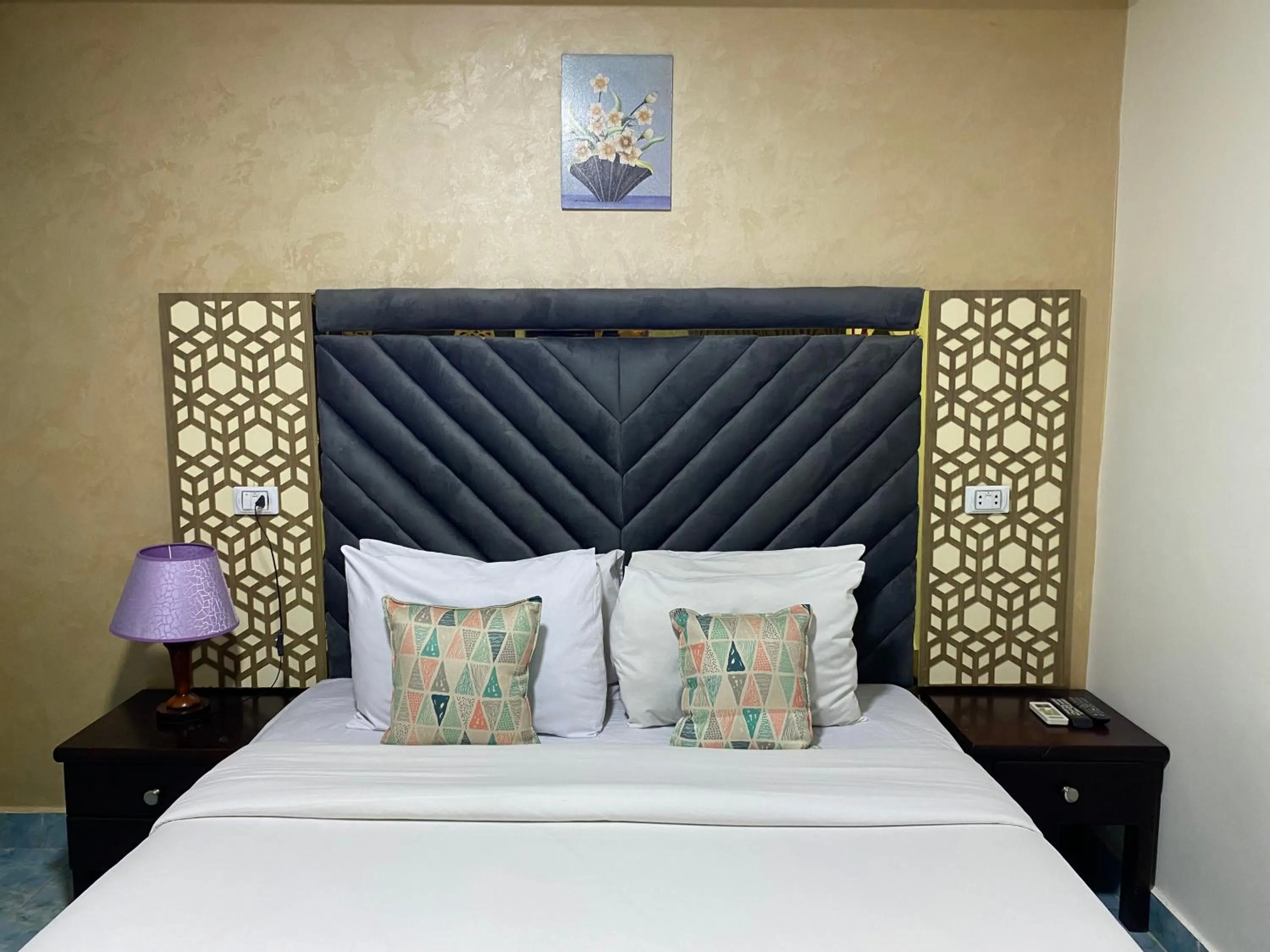Bed in Golden Pyramids Inn