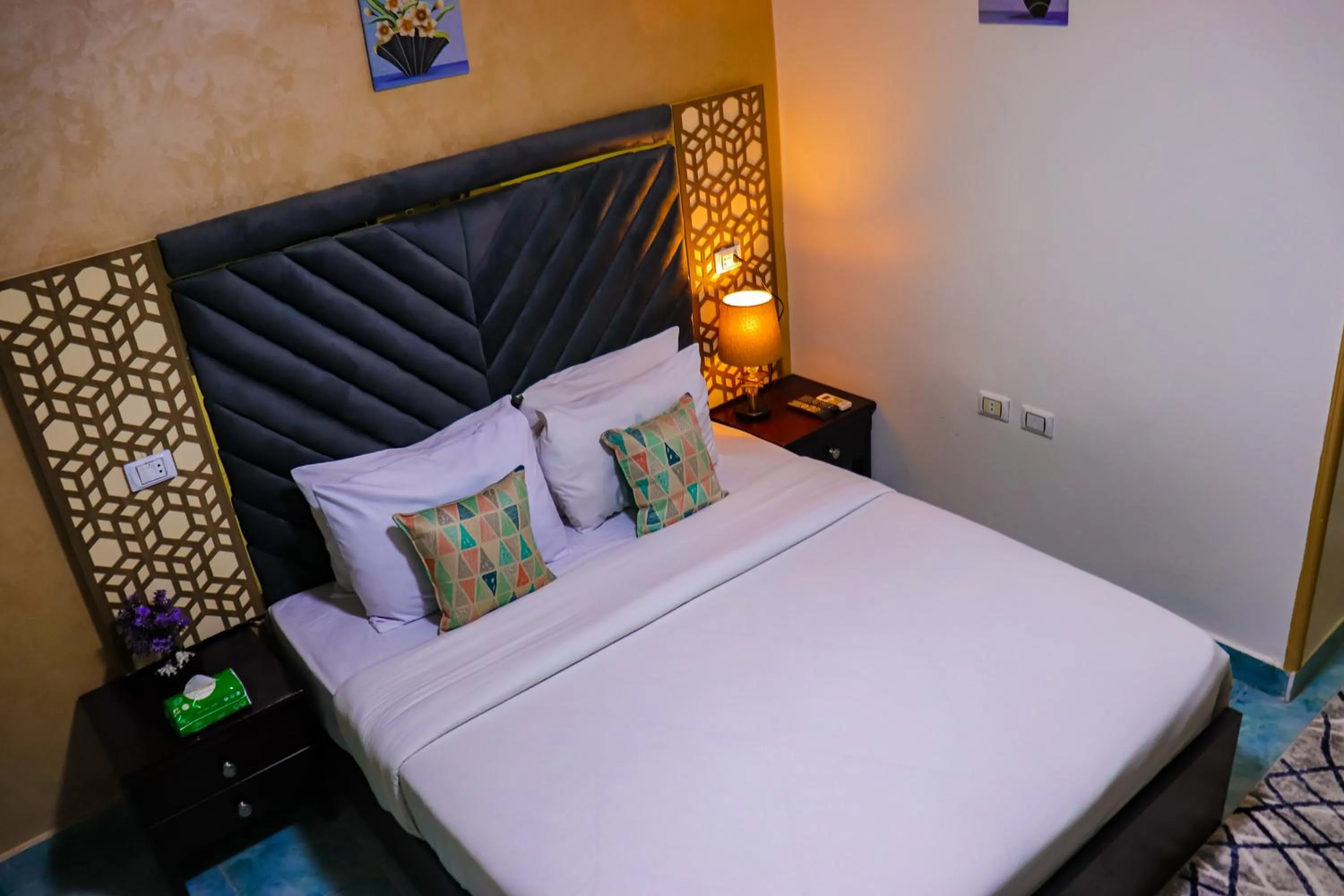 Bed in Golden Pyramids Inn