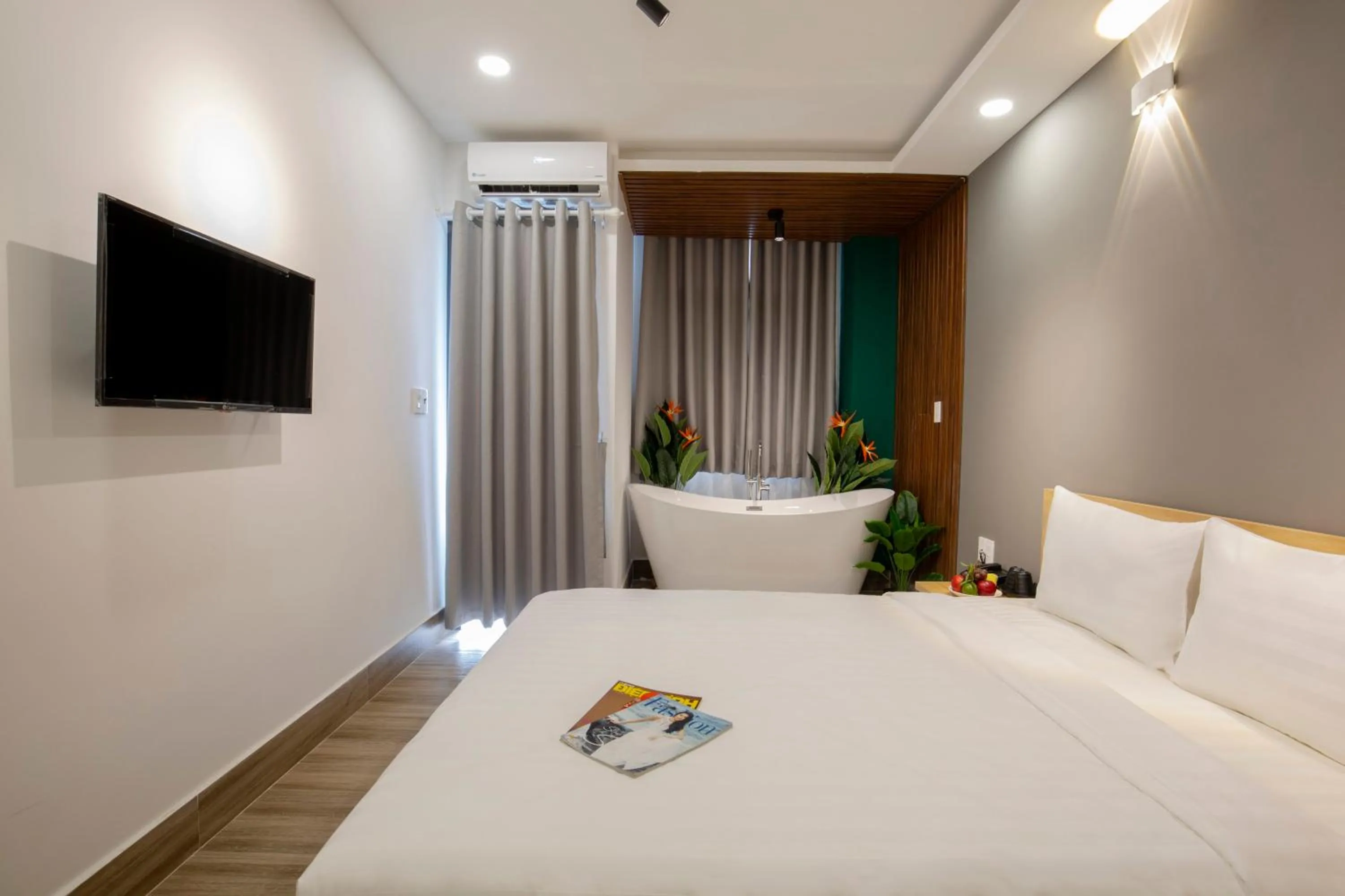 Bed in LÁ HOTEL RIVERSIDE