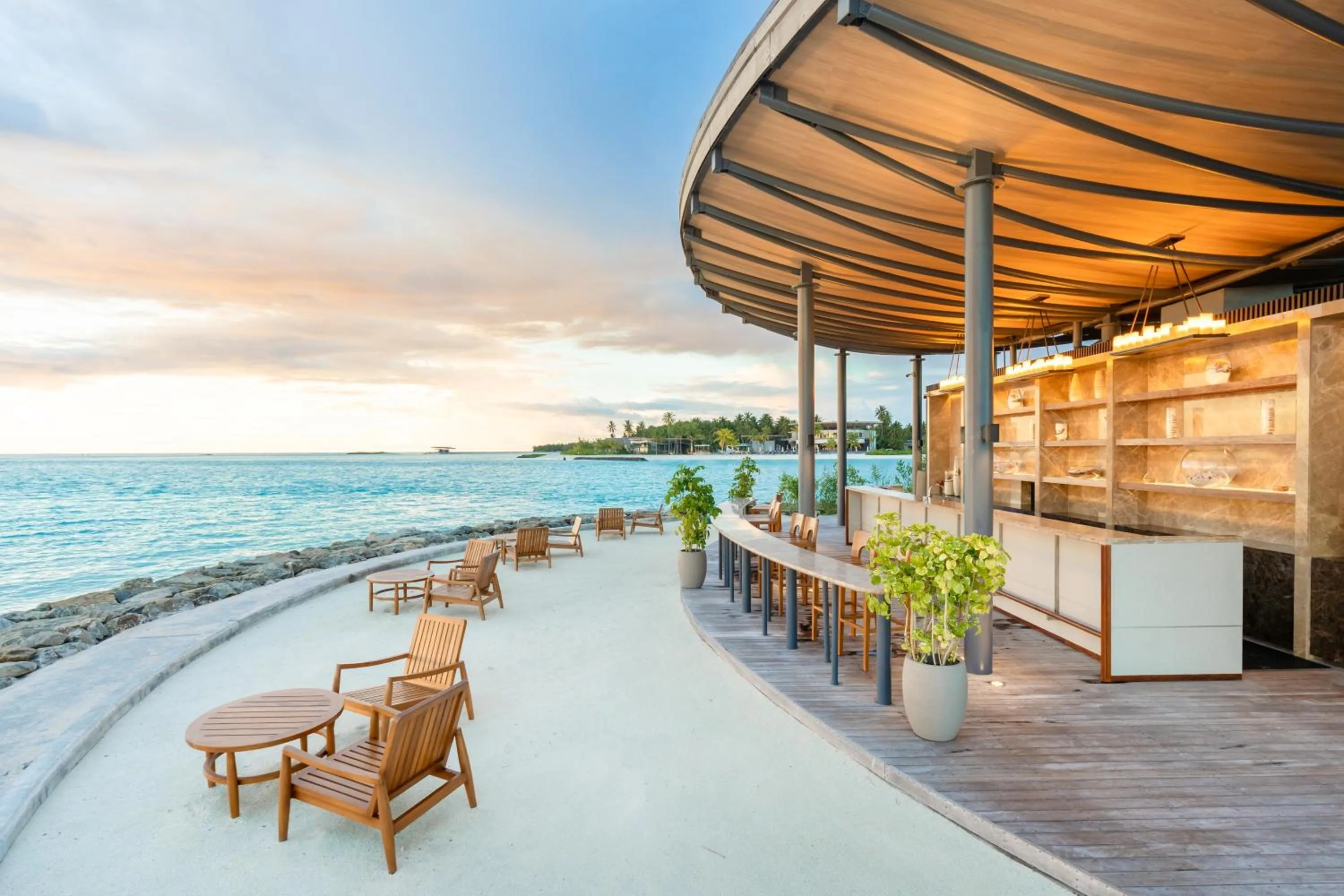 Lounge or bar in Madifushi Private Island- Free return seaplane transfr for min 5 nights