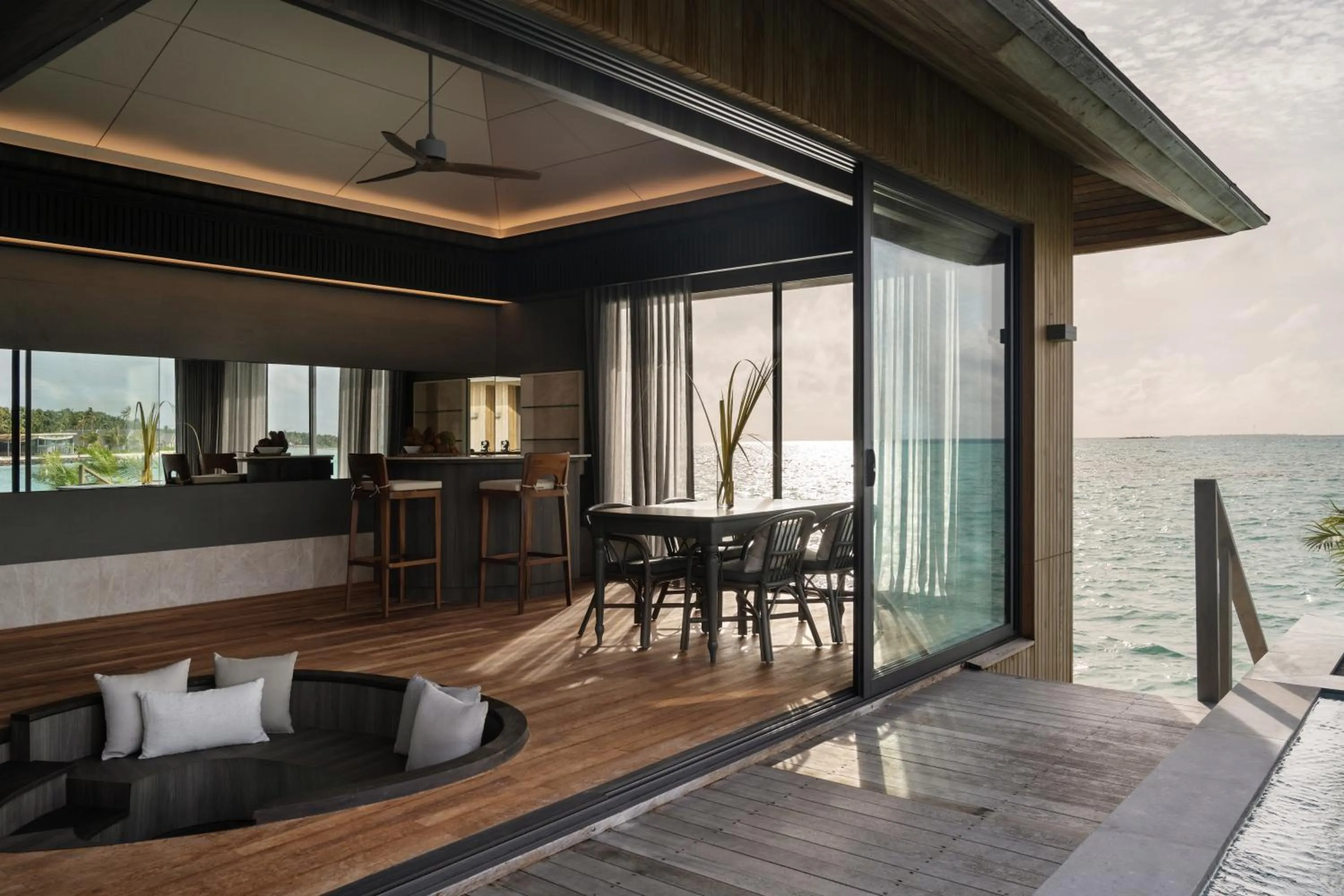 Living room in Madifushi Private Island- Free return seaplane transfr for min 5 nights