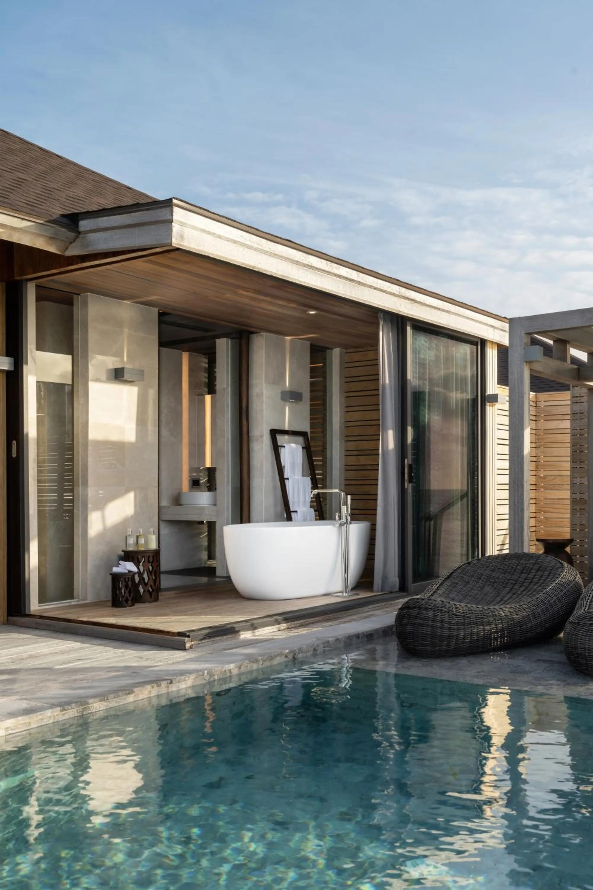 Bathroom in Madifushi Private Island- Free return seaplane transfr for min 5 nights