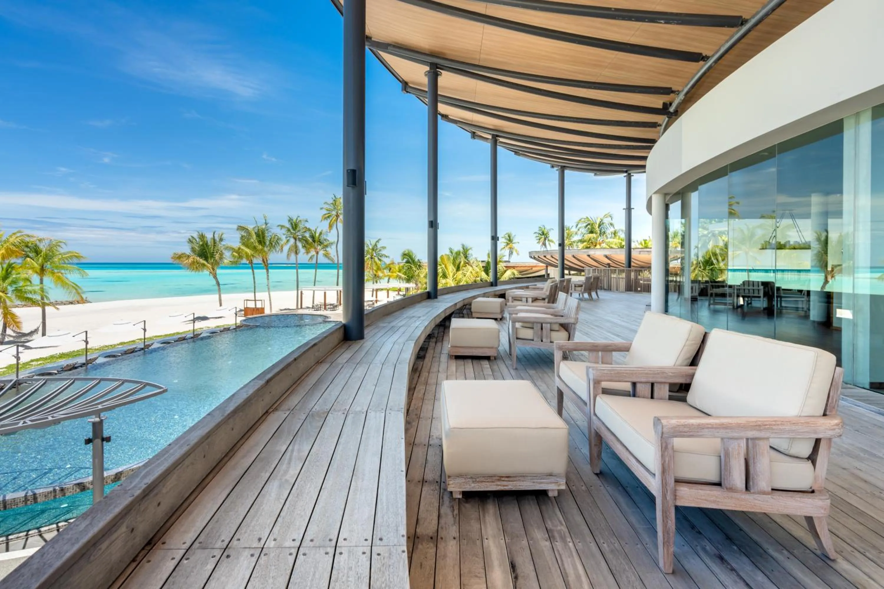 Lounge or bar in Madifushi Private Island- Free return seaplane transfr for min 5 nights