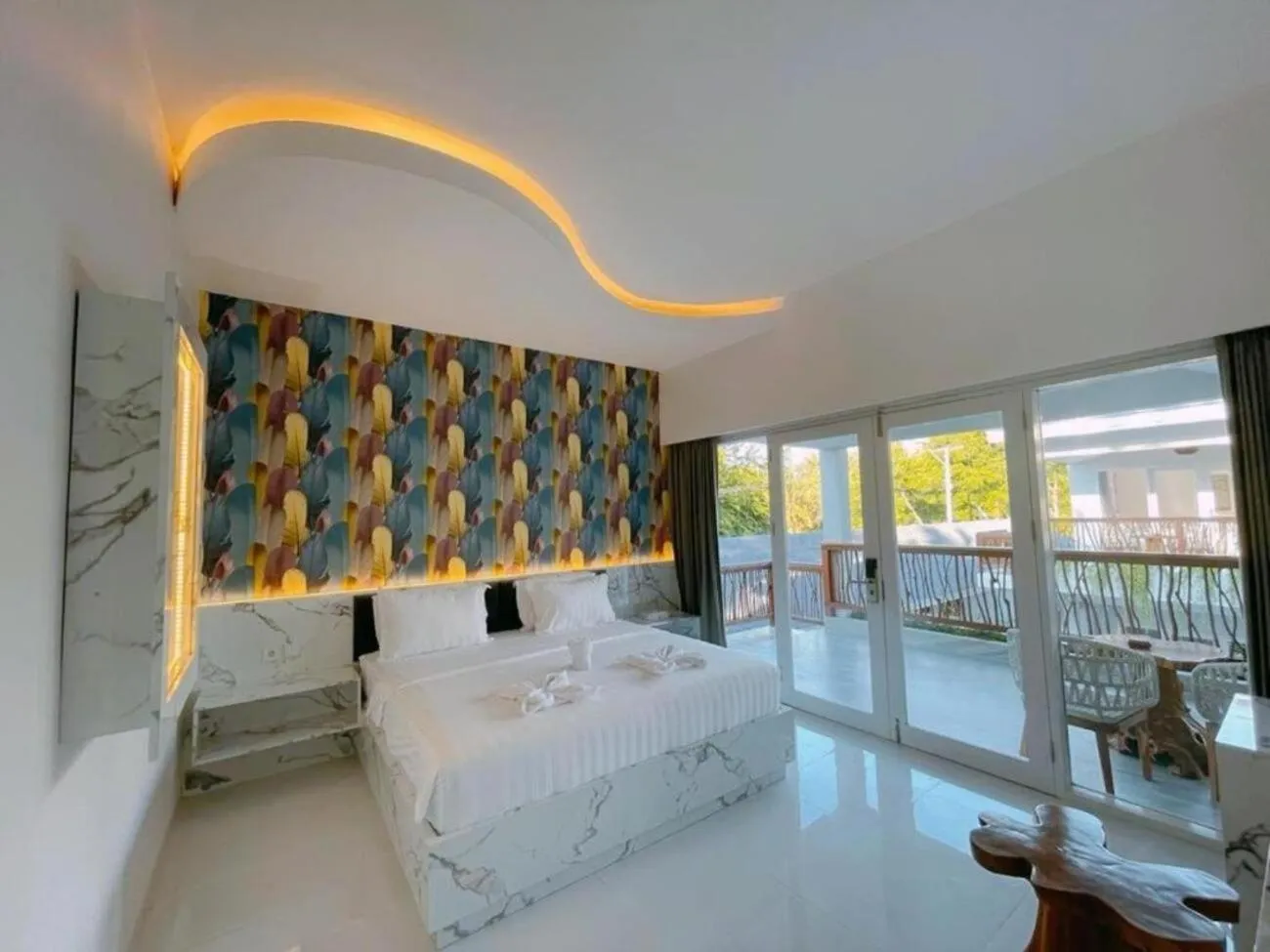 Bed in Sea Shell Resort