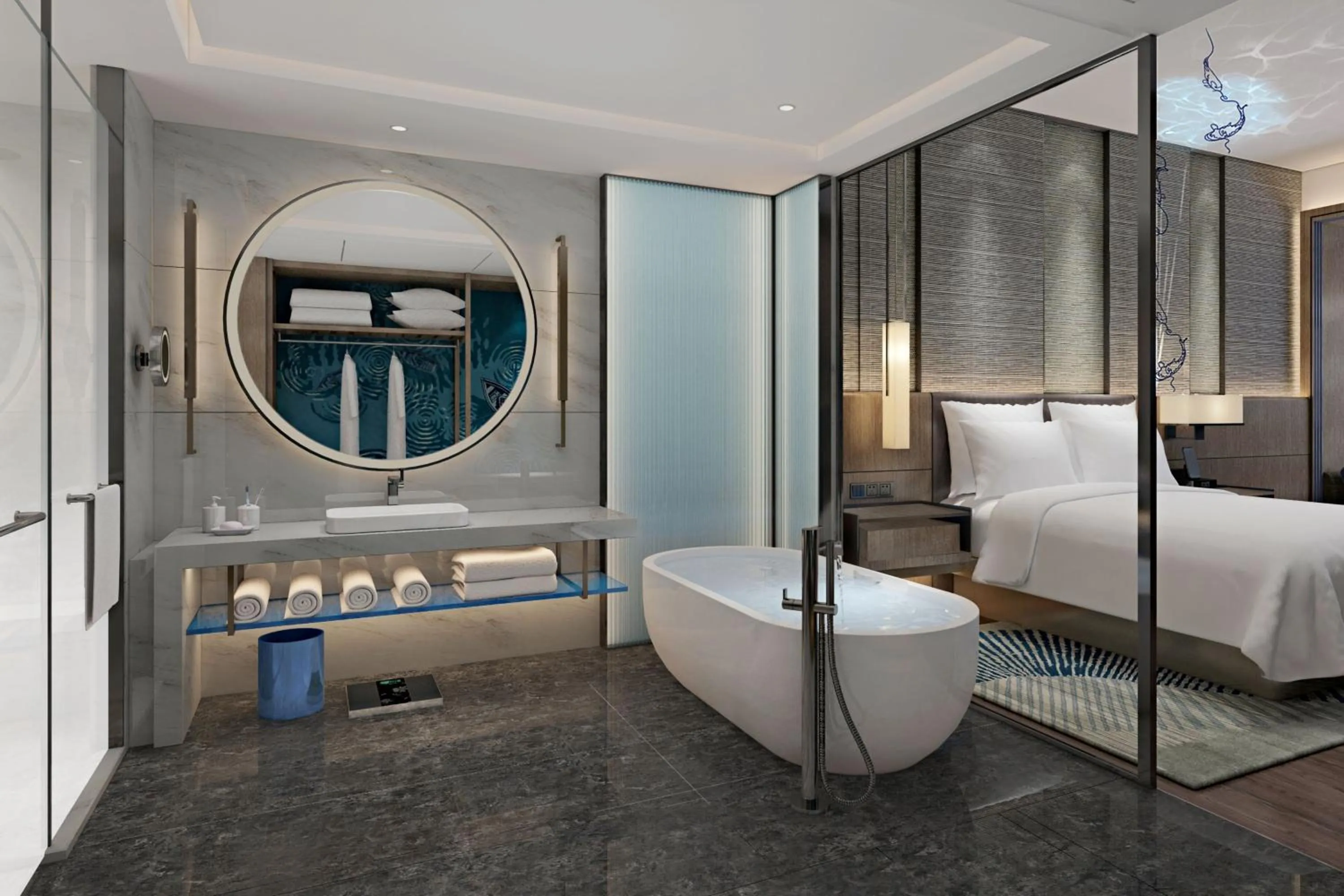 Photo of the whole room, Bed in Renaissance Changzhou Wujin Hotel