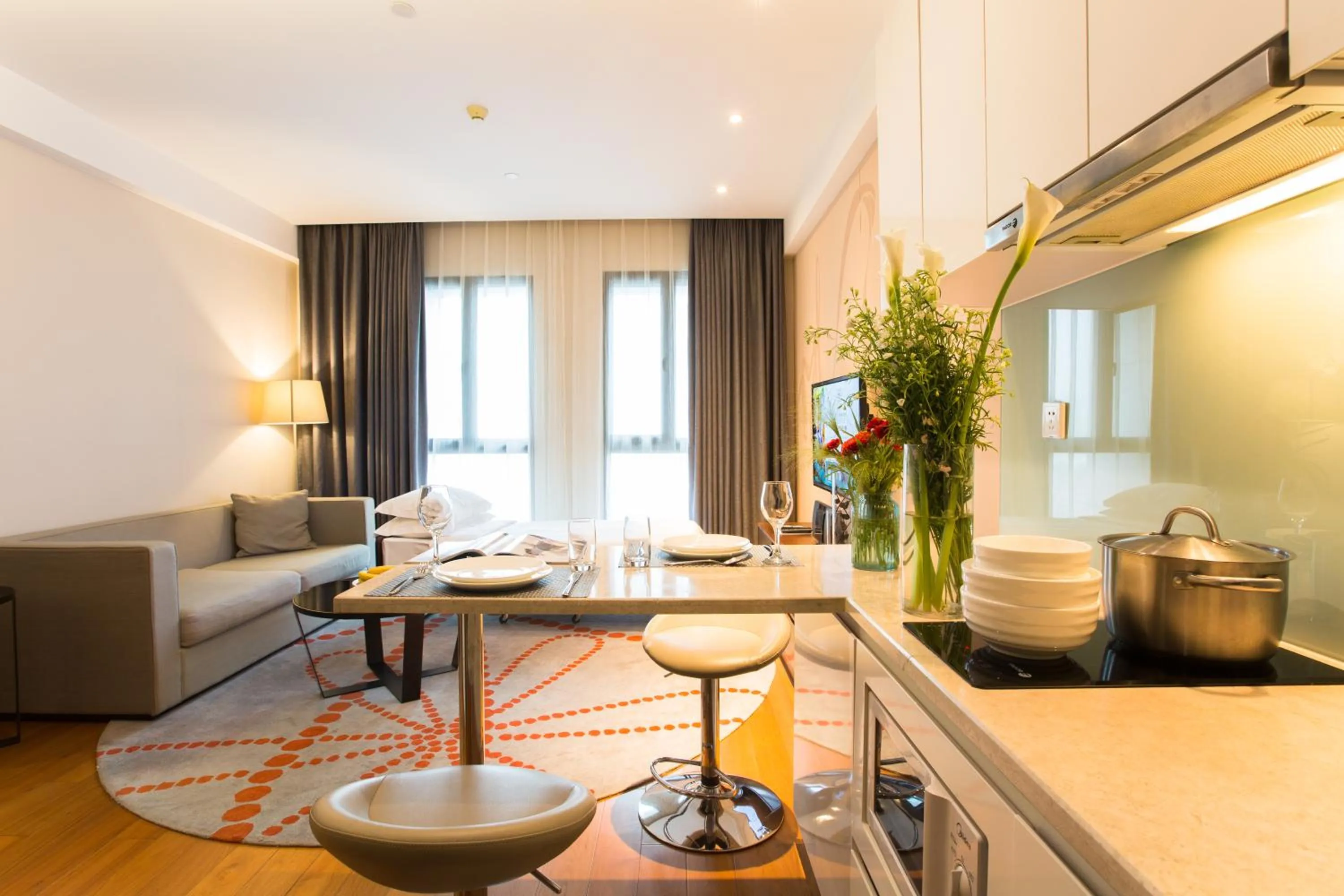 Kitchen or kitchenette in Modena By Fraser New District Wuxi