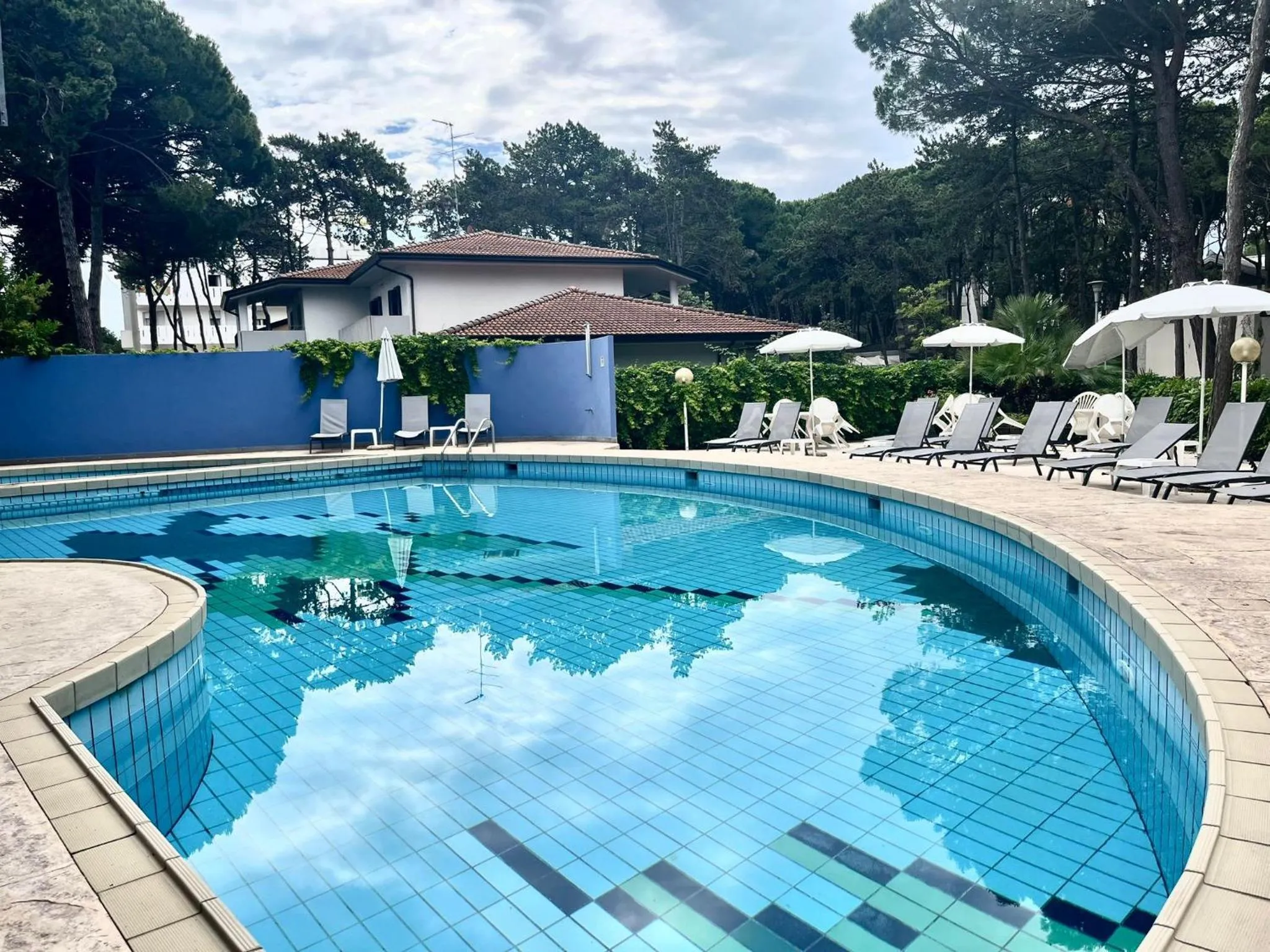 Pool view in Hotel Alemagna Bed&Breakfast Bibione Lido del Sole