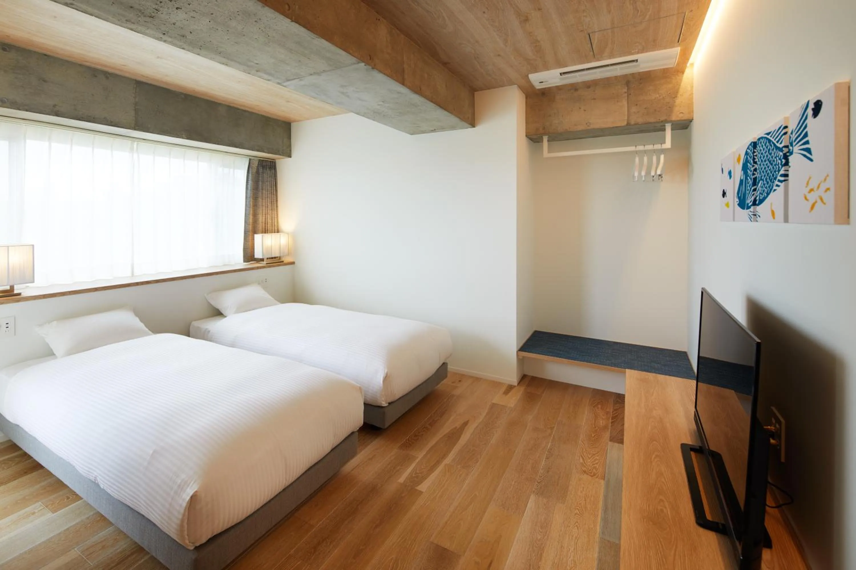 Bed in BEB5 Okinawa Seragaki by Hoshino Resorts