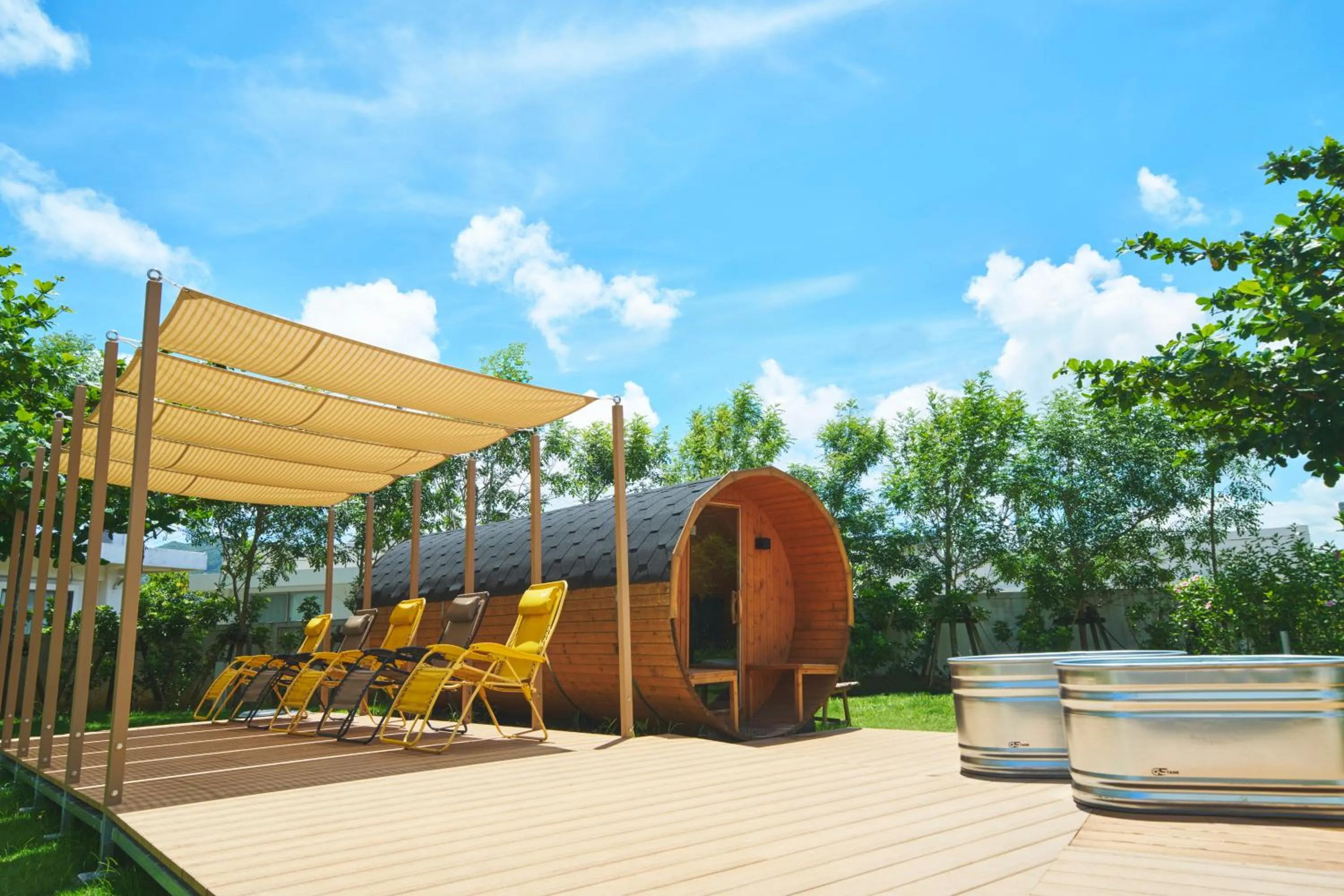 Sauna in BEB5 Okinawa Seragaki by Hoshino Resorts