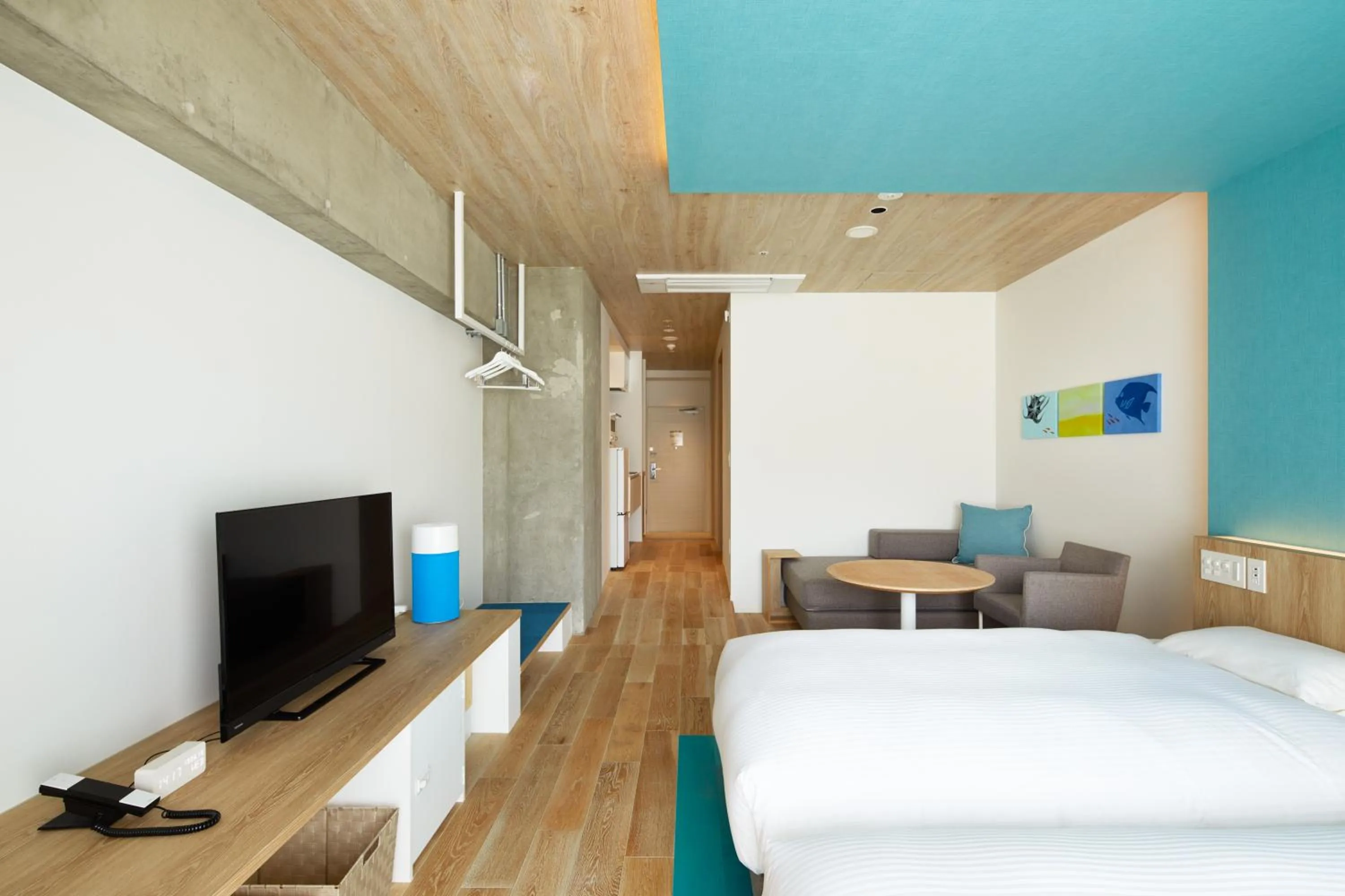 Photo of the whole room, Bed in BEB5 Okinawa Seragaki by Hoshino Resorts