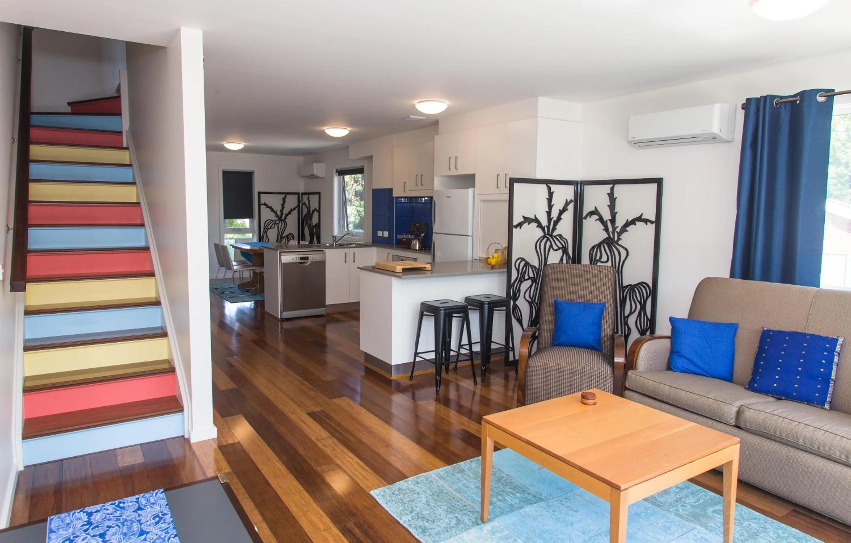 Living room, Seating Area in One of a Kind Apartments