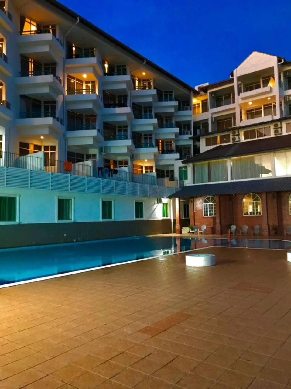 Pool view in Akar Beach Resort