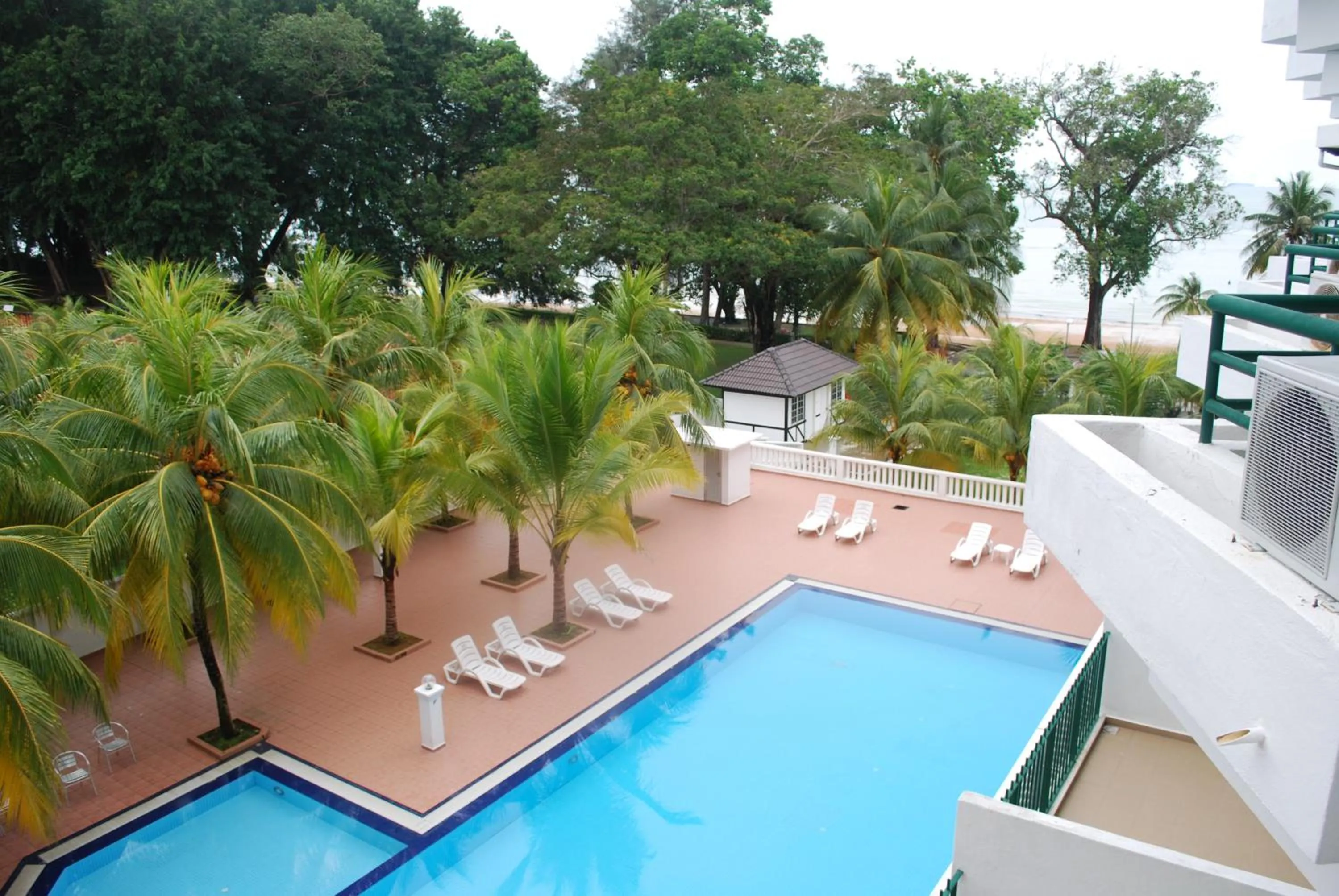 Pool view in Akar Beach Resort