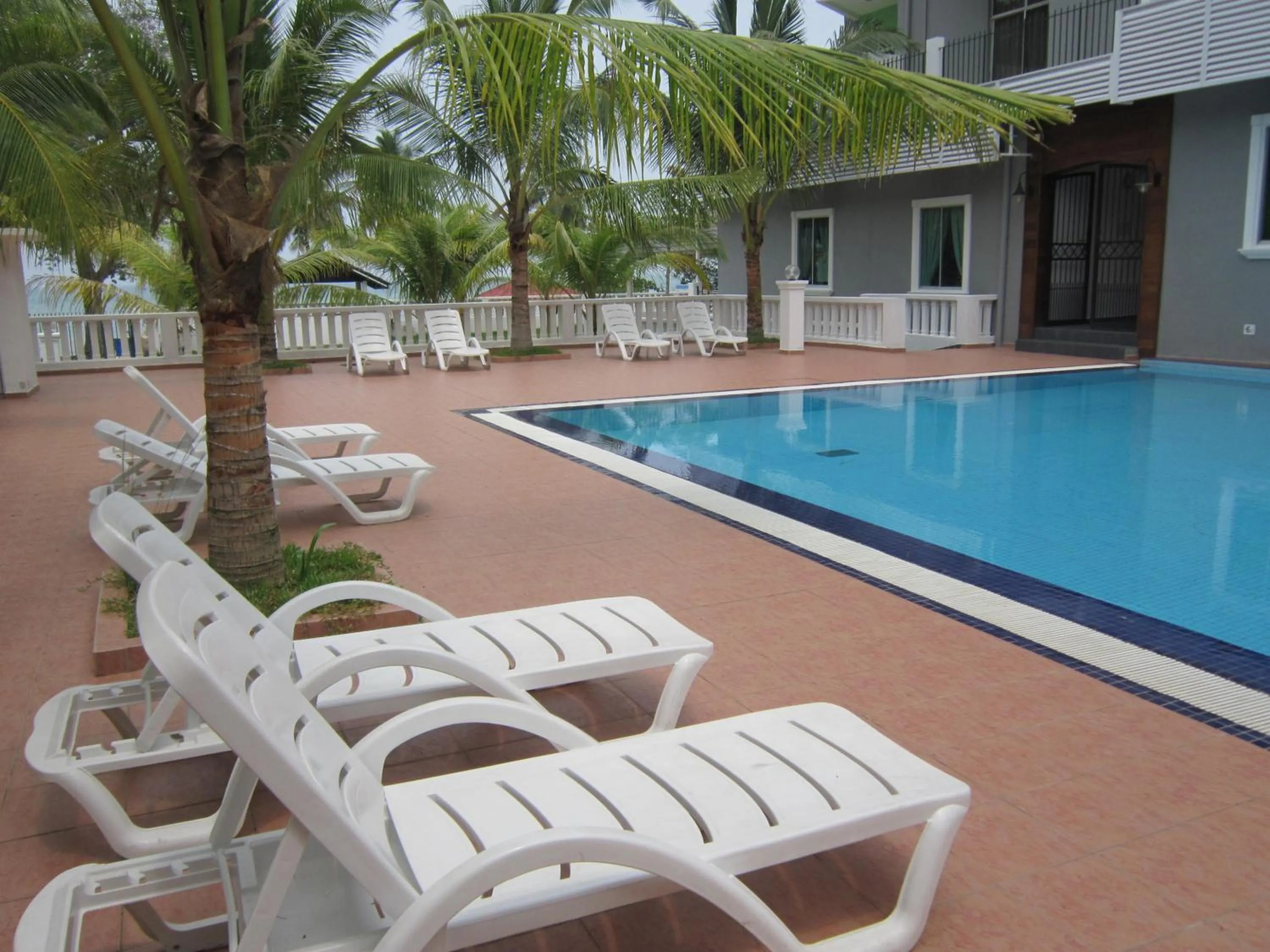 Pool view in Akar Beach Resort