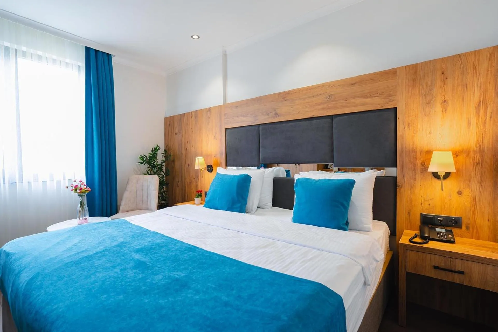 Bed in Berlin Suite Hotel Trabzon