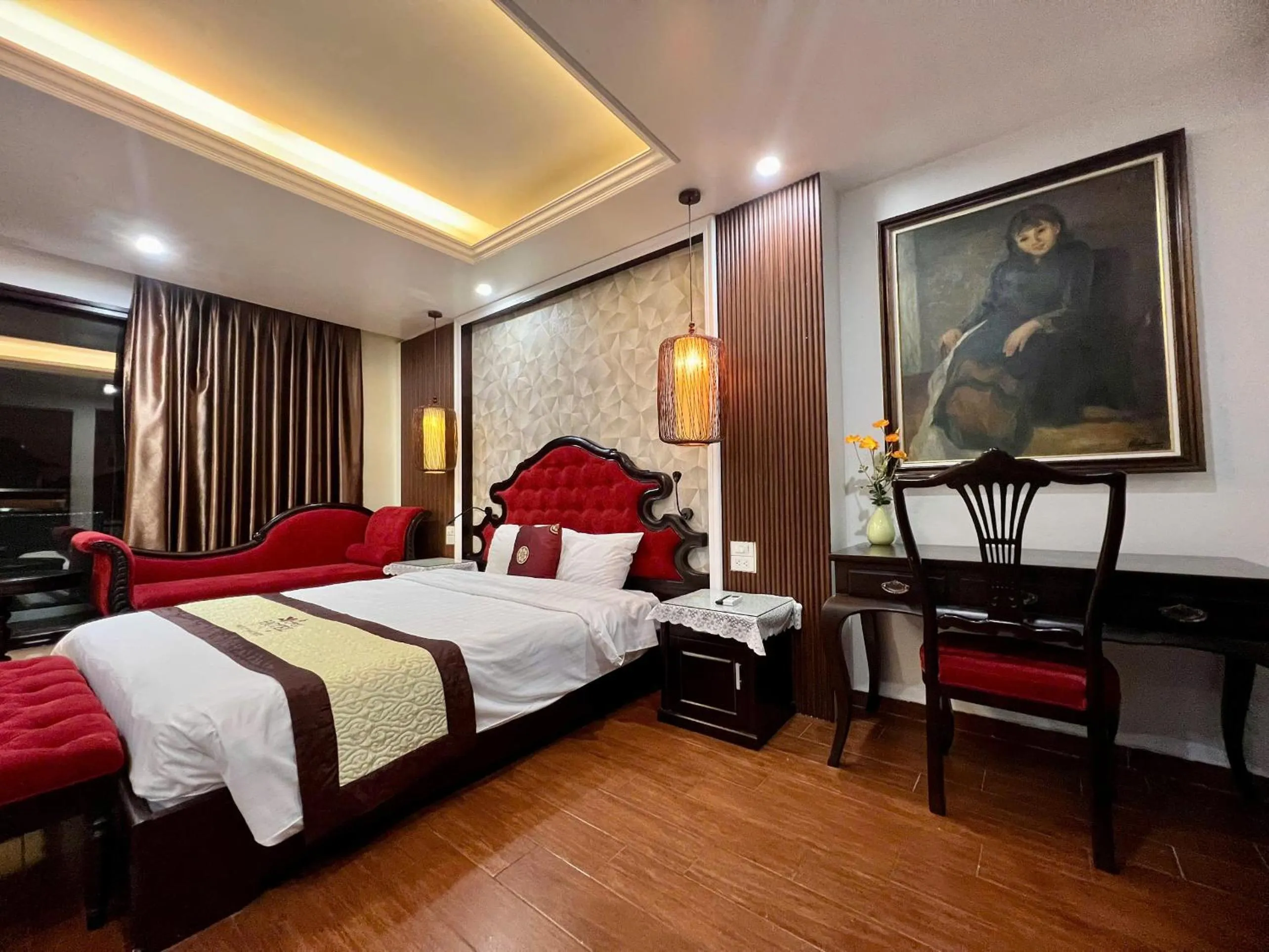 Bed in Art Hotel Ha Noi