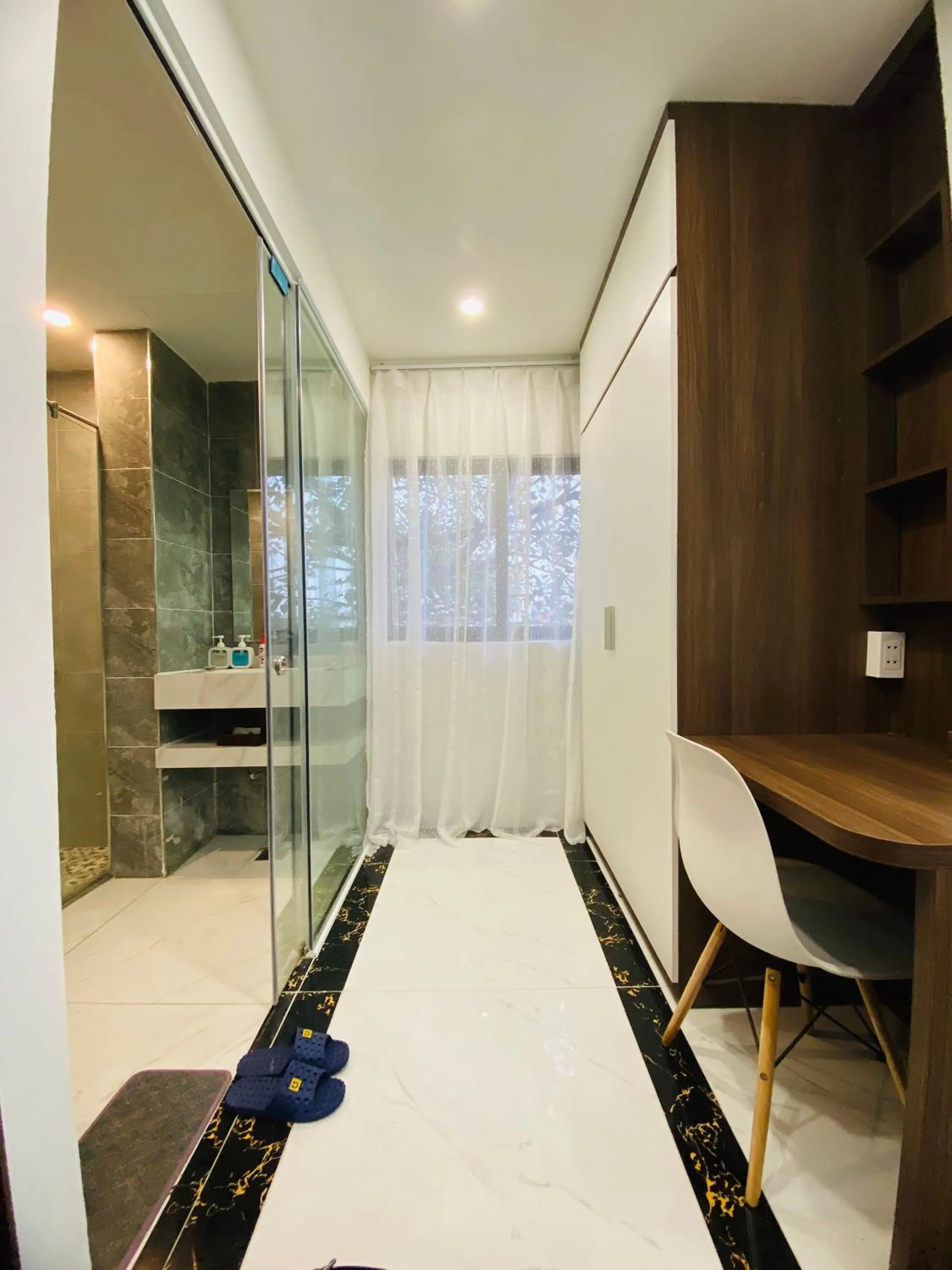 Bathroom, Bed in Art Hotel Ha Noi