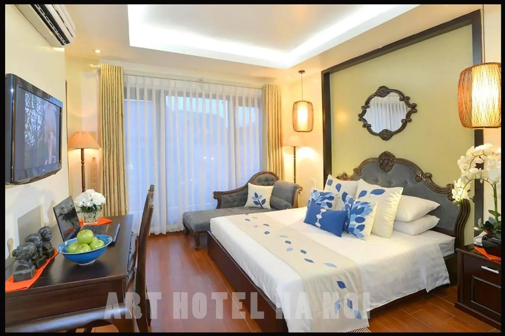Bed in Art Hotel Ha Noi