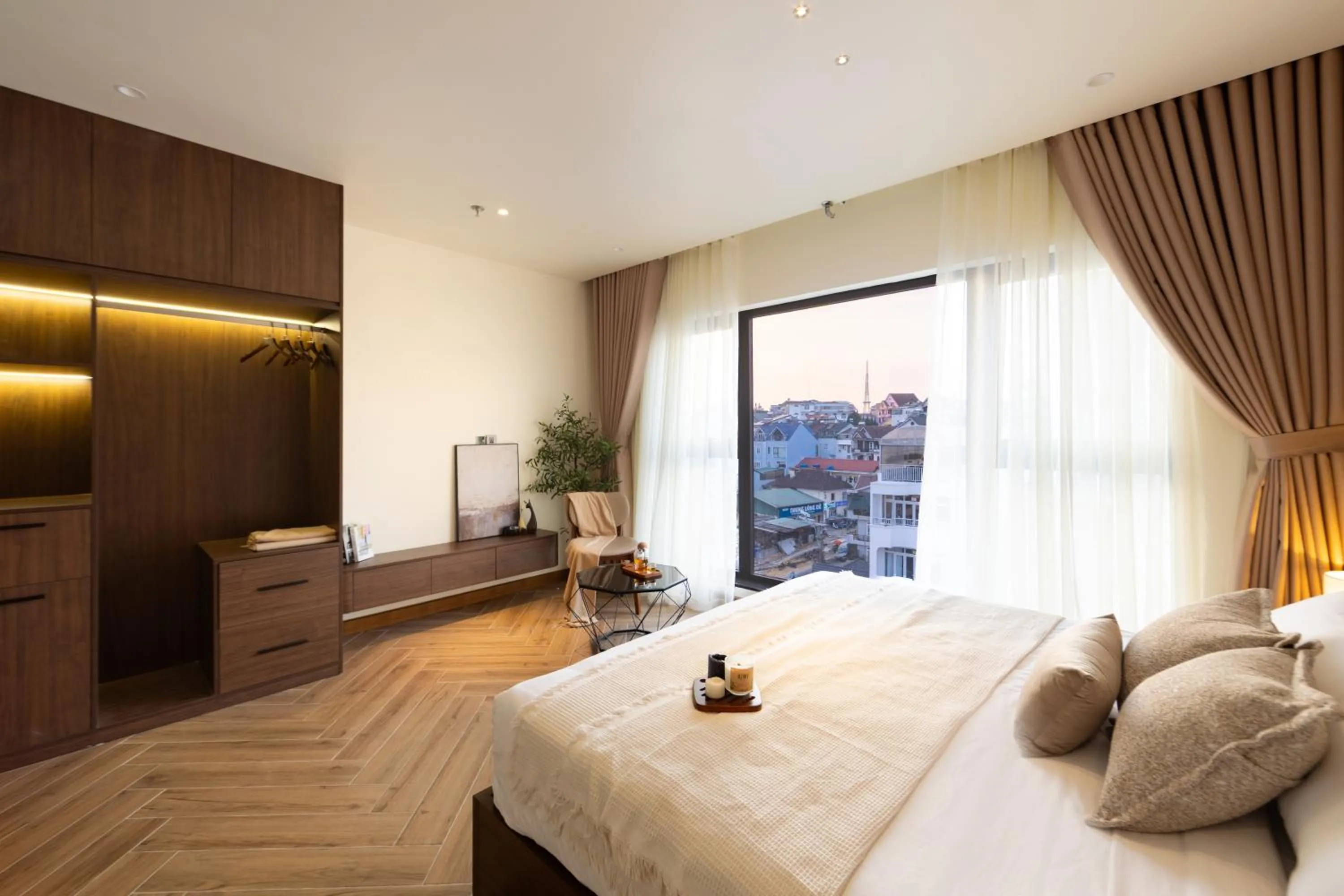 Bed in TTR Central Apart Hotel