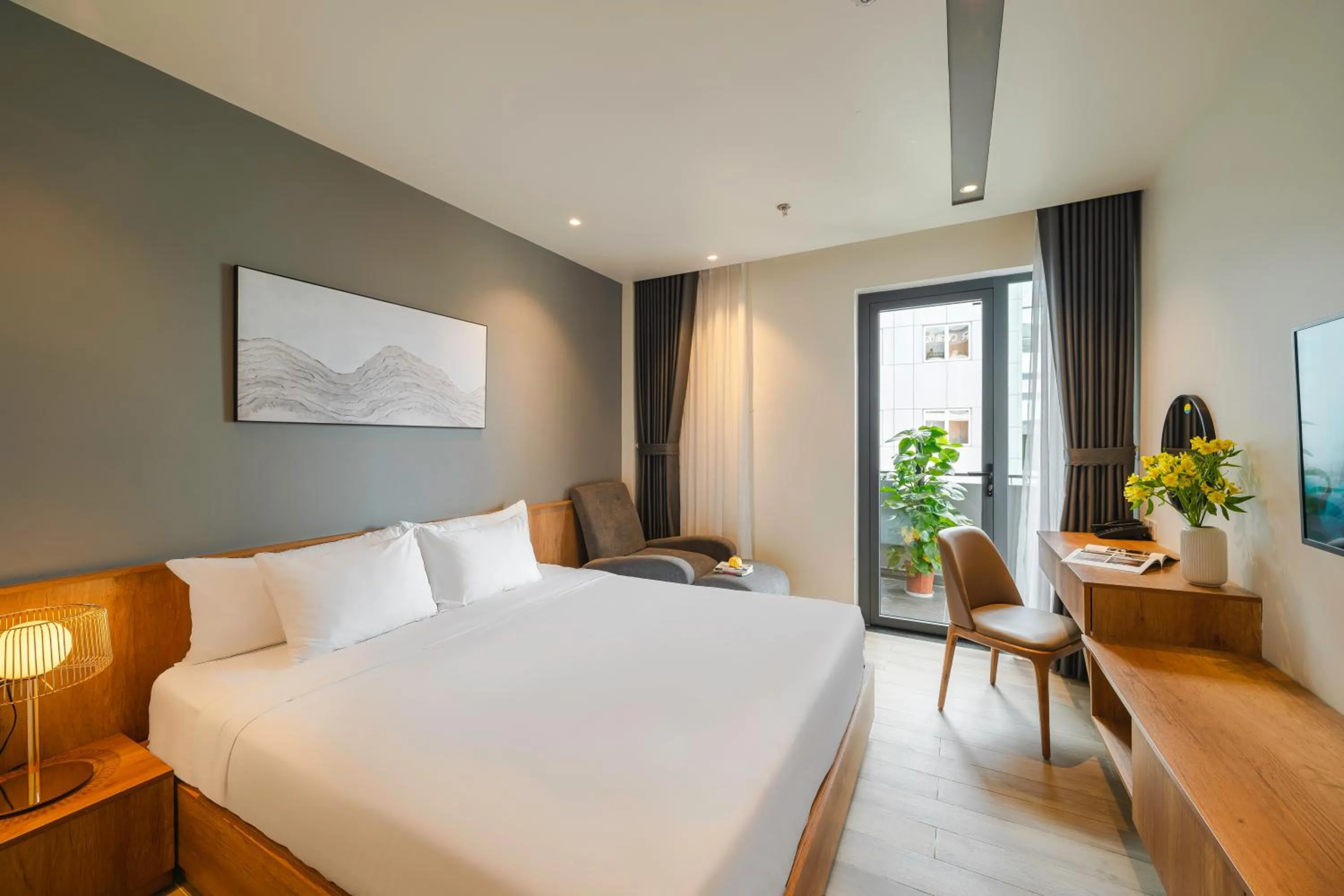 Bed in TTR Central Apart Hotel