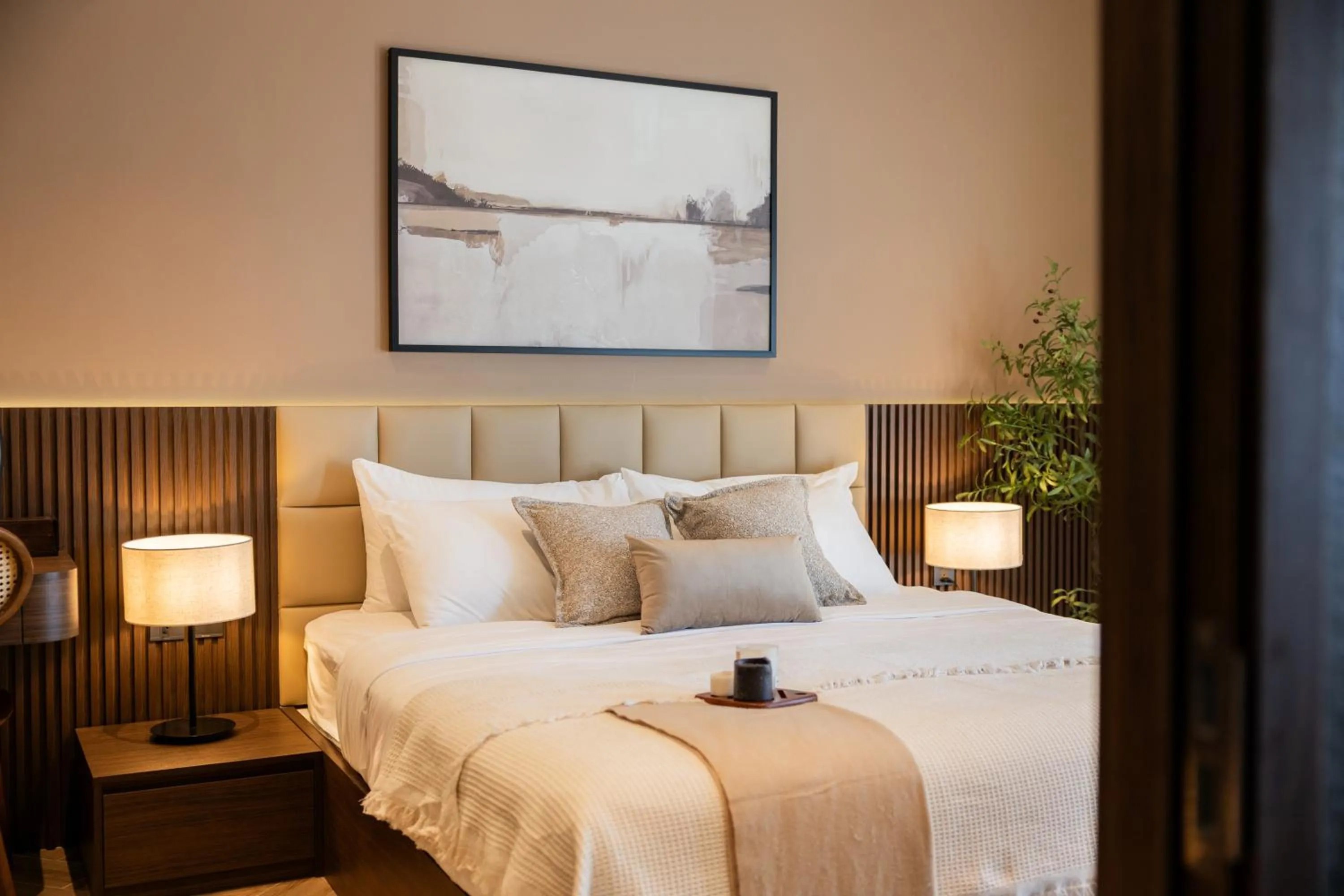 Bed in TTR Central Apart Hotel