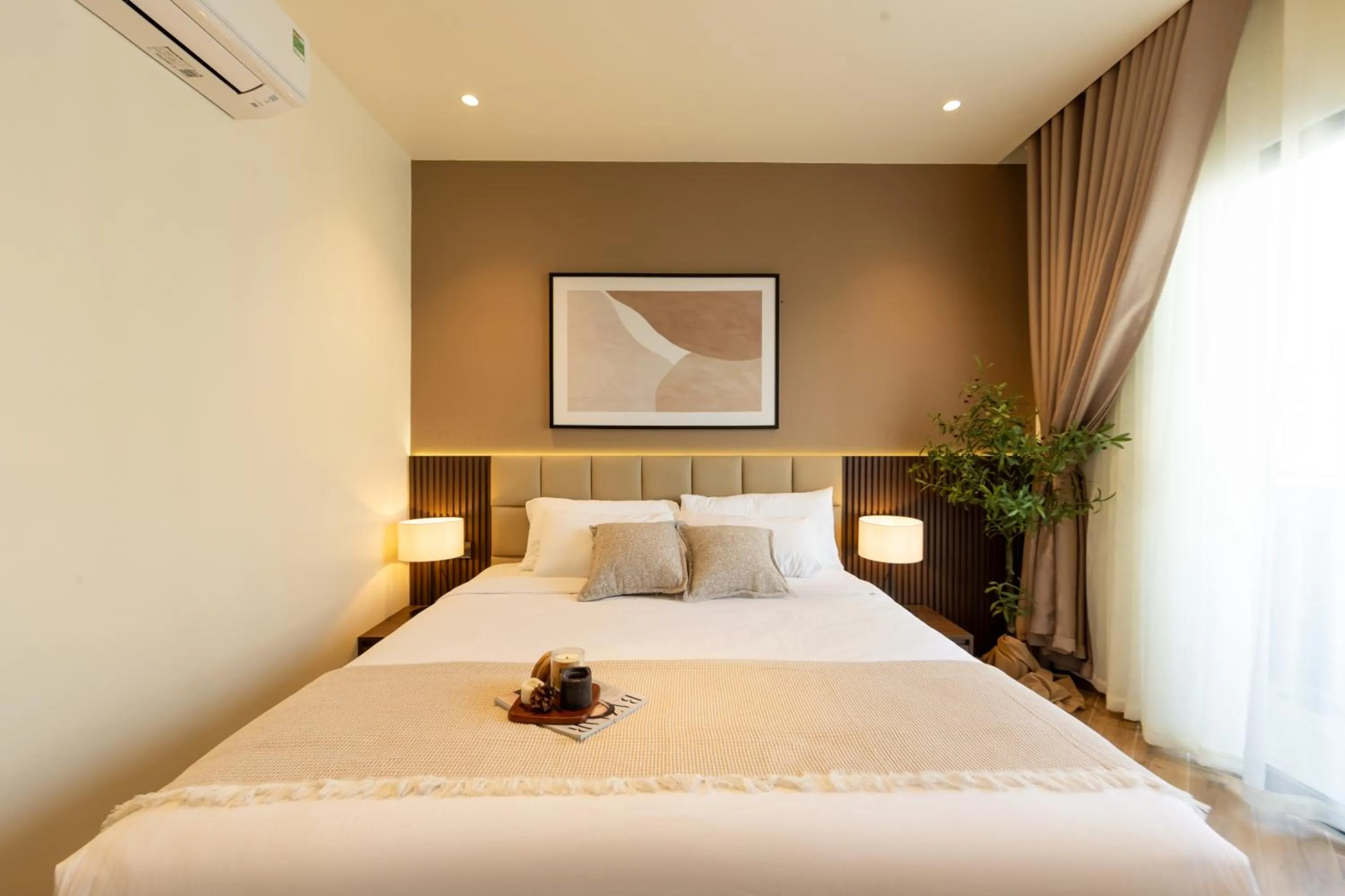 Bed in TTR Central Apart Hotel