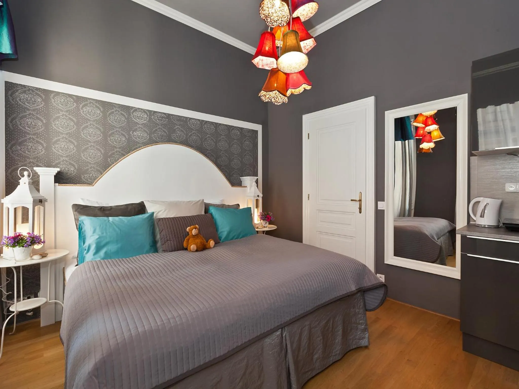 Bed in Royal Prague City Apartments